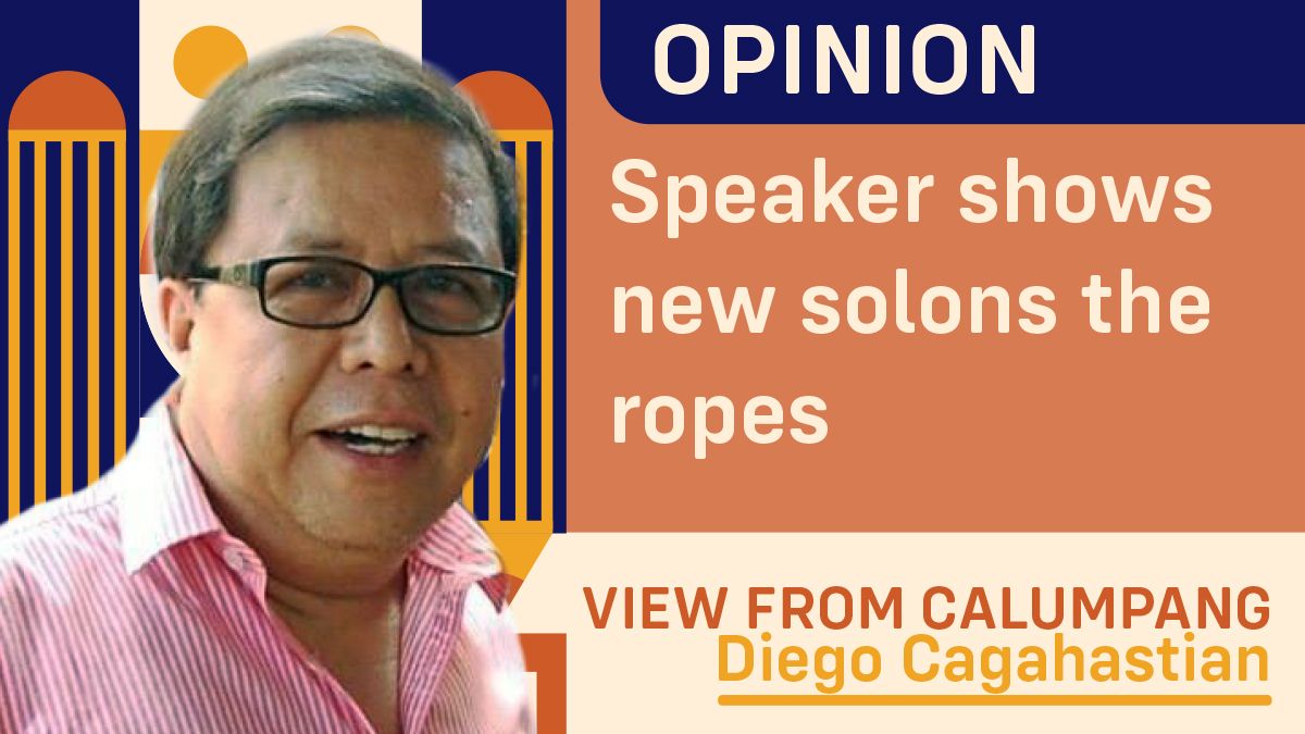 Speaker shows new solons the ropes