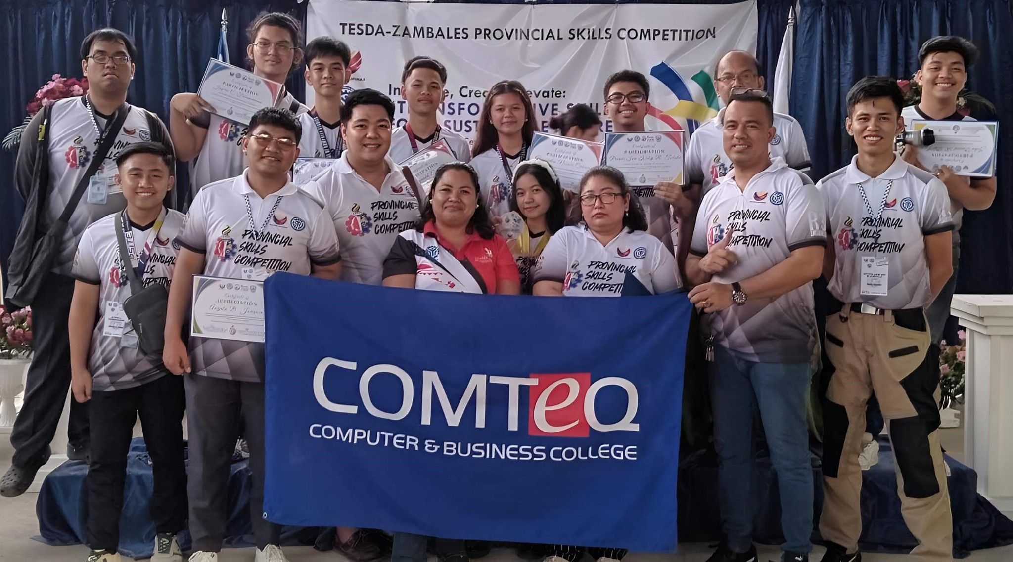 Comteq College Is Overall Champion in the 2023 TESDA-Zambales Provincial Skills Competition