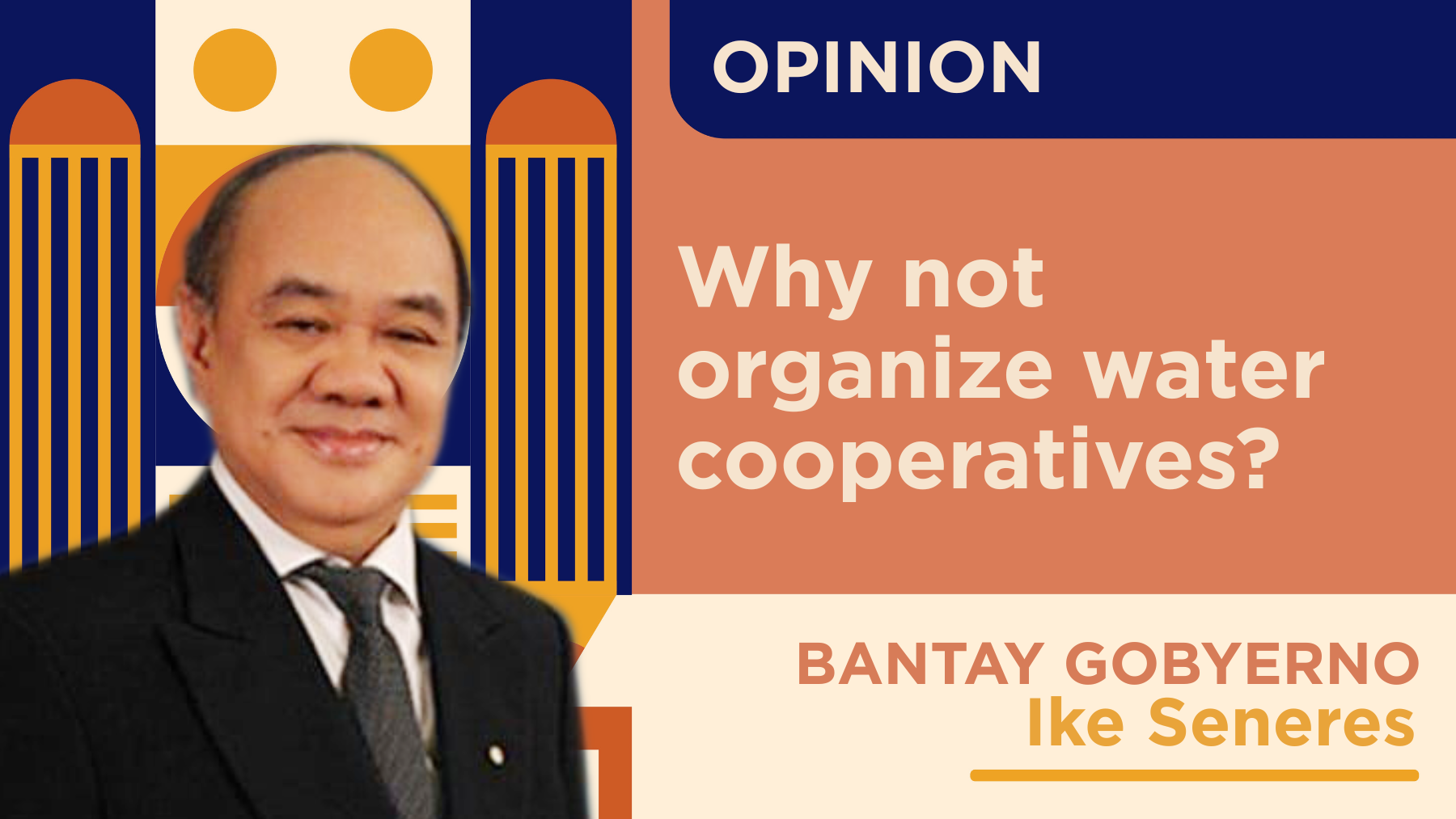 Why not organize water cooperatives?
