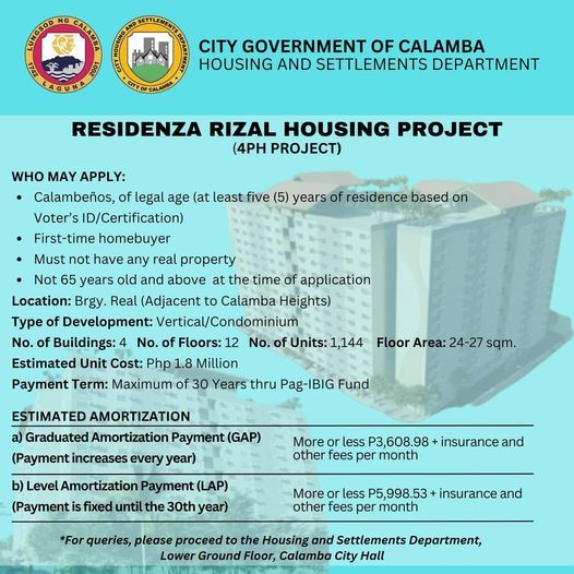 Calamba LGU, nagbabala laban sa 'pabahay scam'