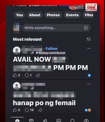 Online sex ring, bistado