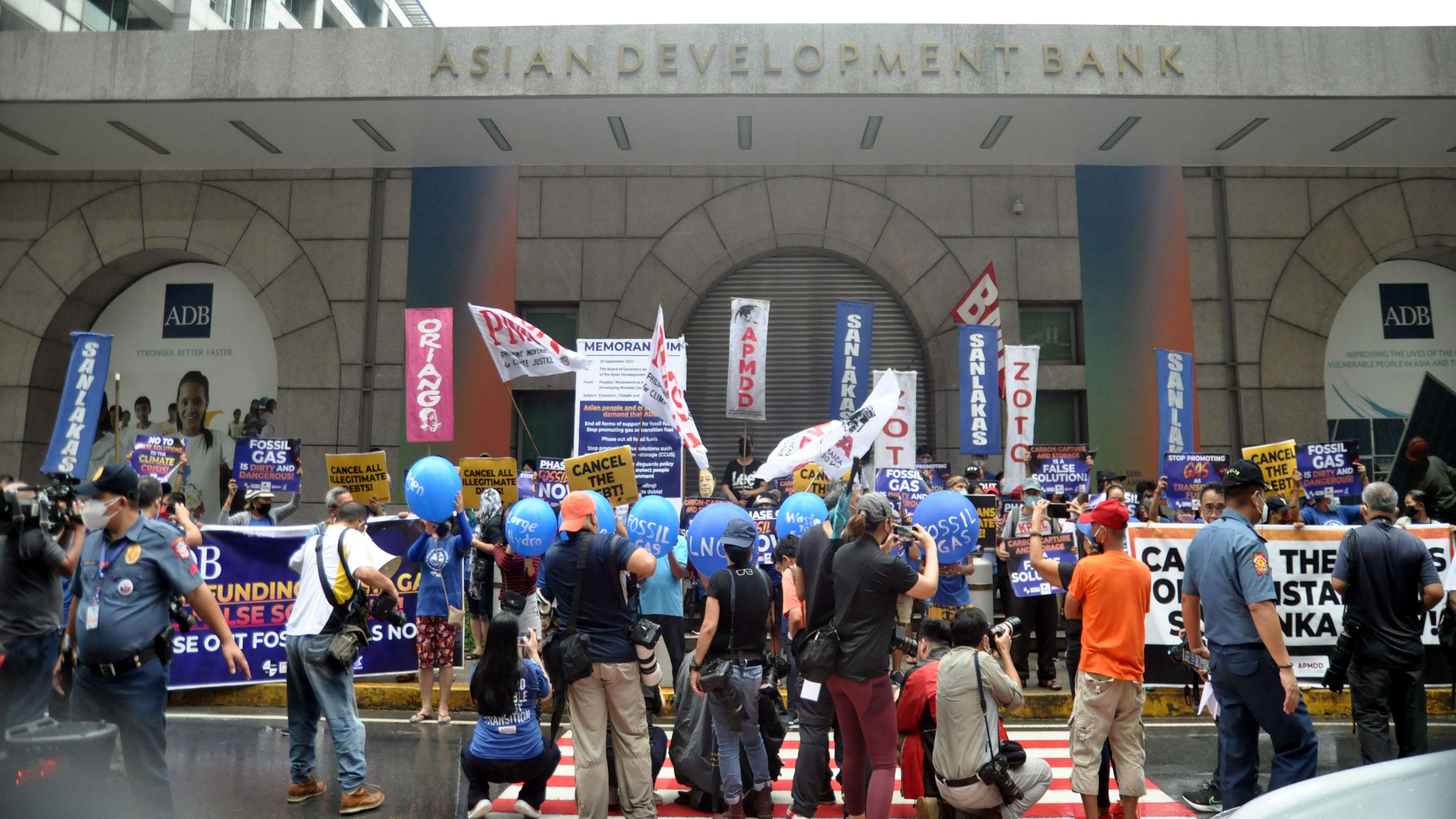 RALLY OF CLIMATE ACTIVISTS AT ADB