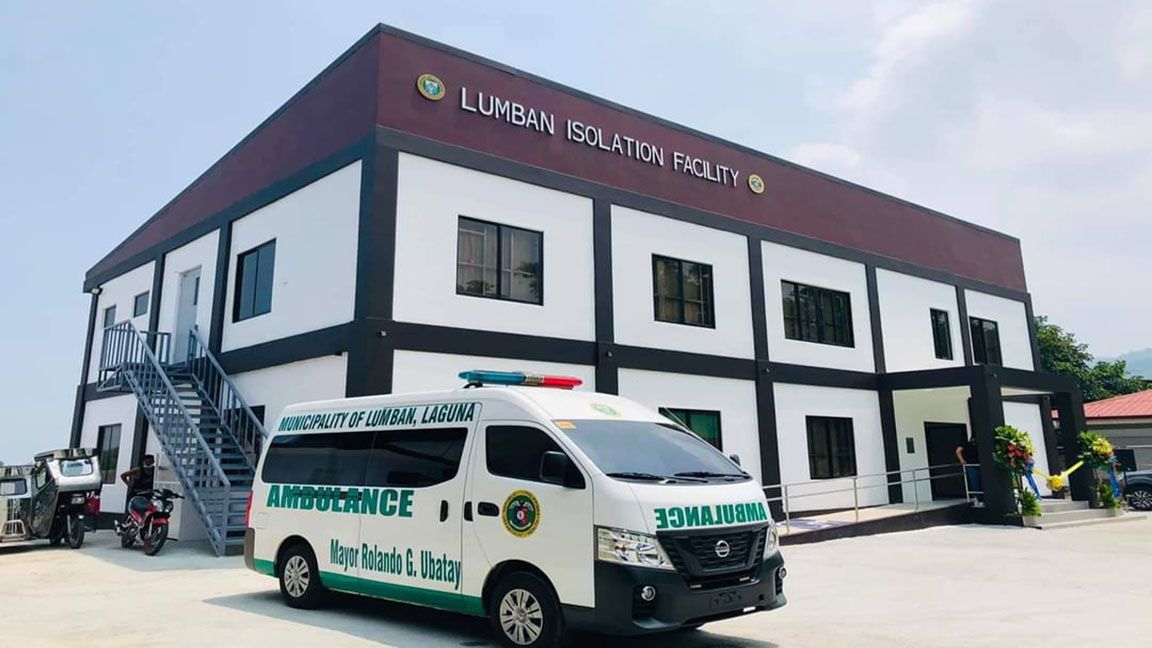 DOH-Calabarzon opens Lumban Covid-19 isolation facility photo from Lumban Laguna