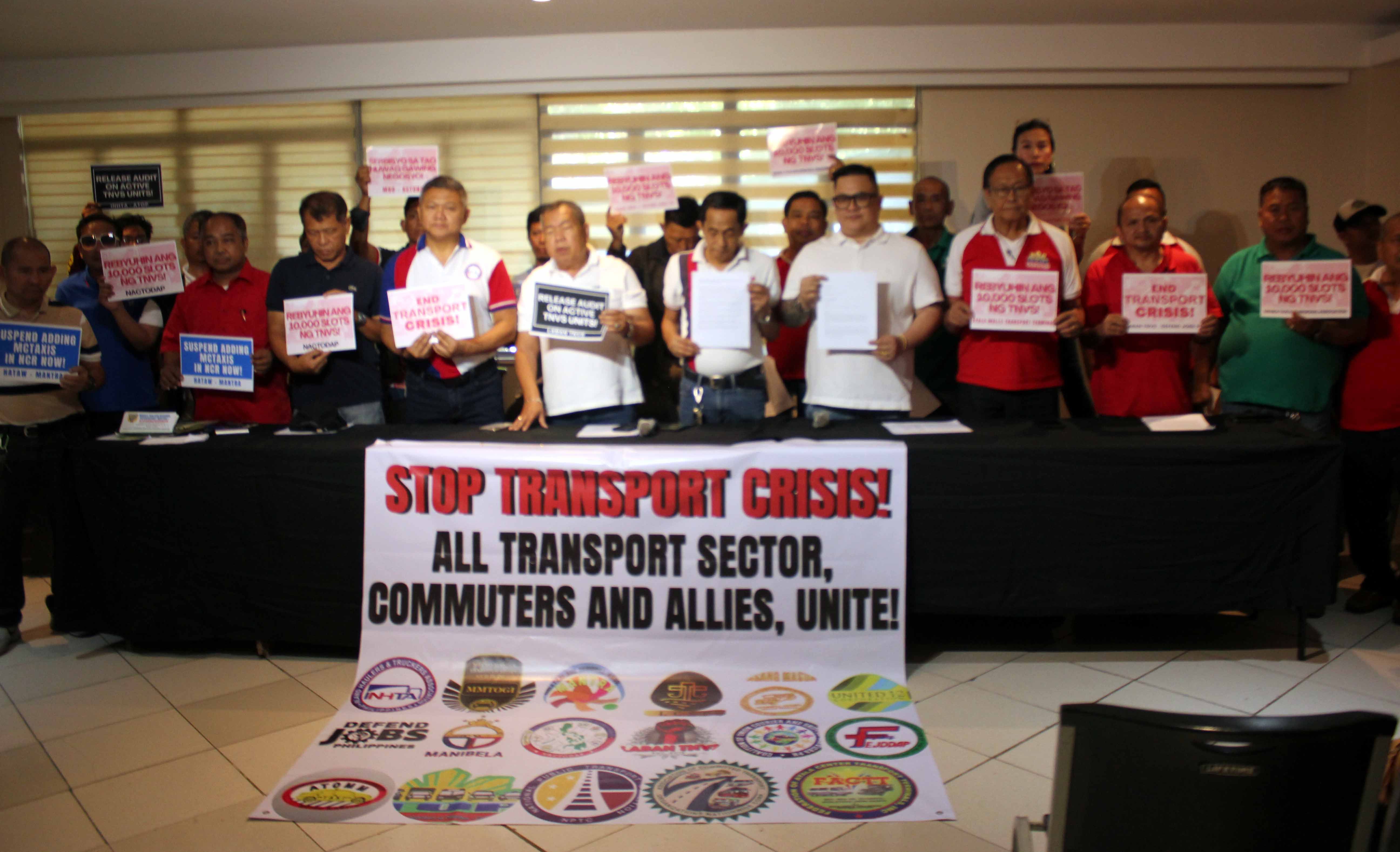 TRANSPORT GROUPS UNITED VS. MOTORCYCLE TAXIS