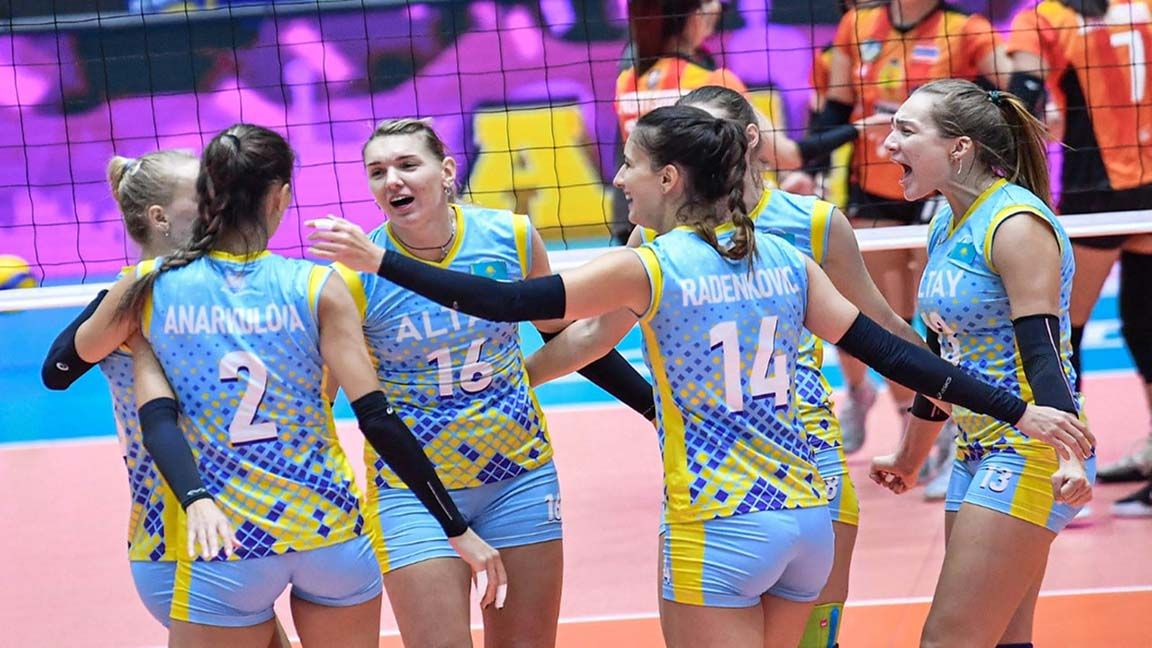 Altay VC of Kazakhstan captures first women Asian Volleyball Cup championship photo from Asian Volleyball Confederation