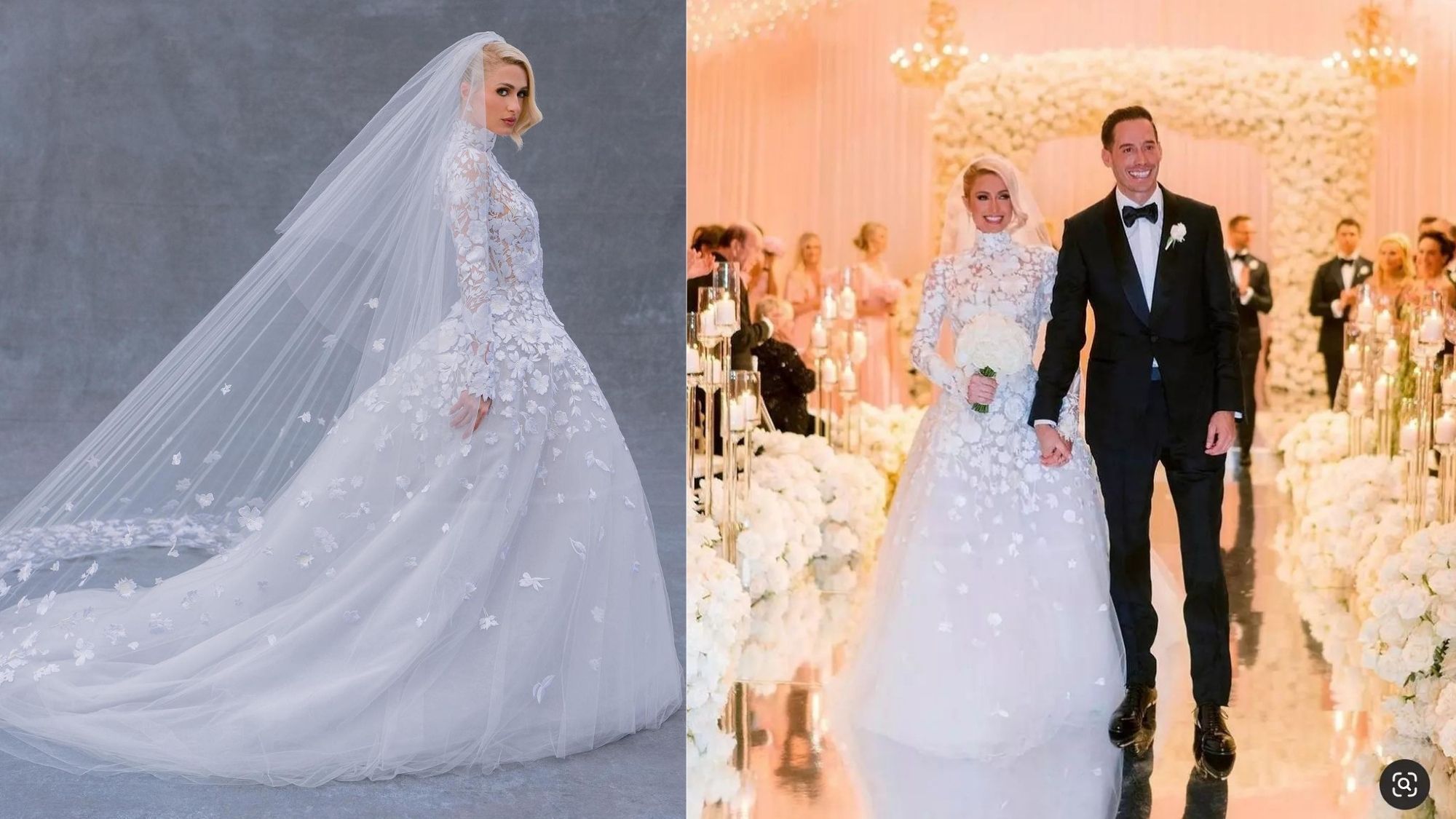 Paris Hilton, Carter Reum hold fairytale style wedding photo @parishilton