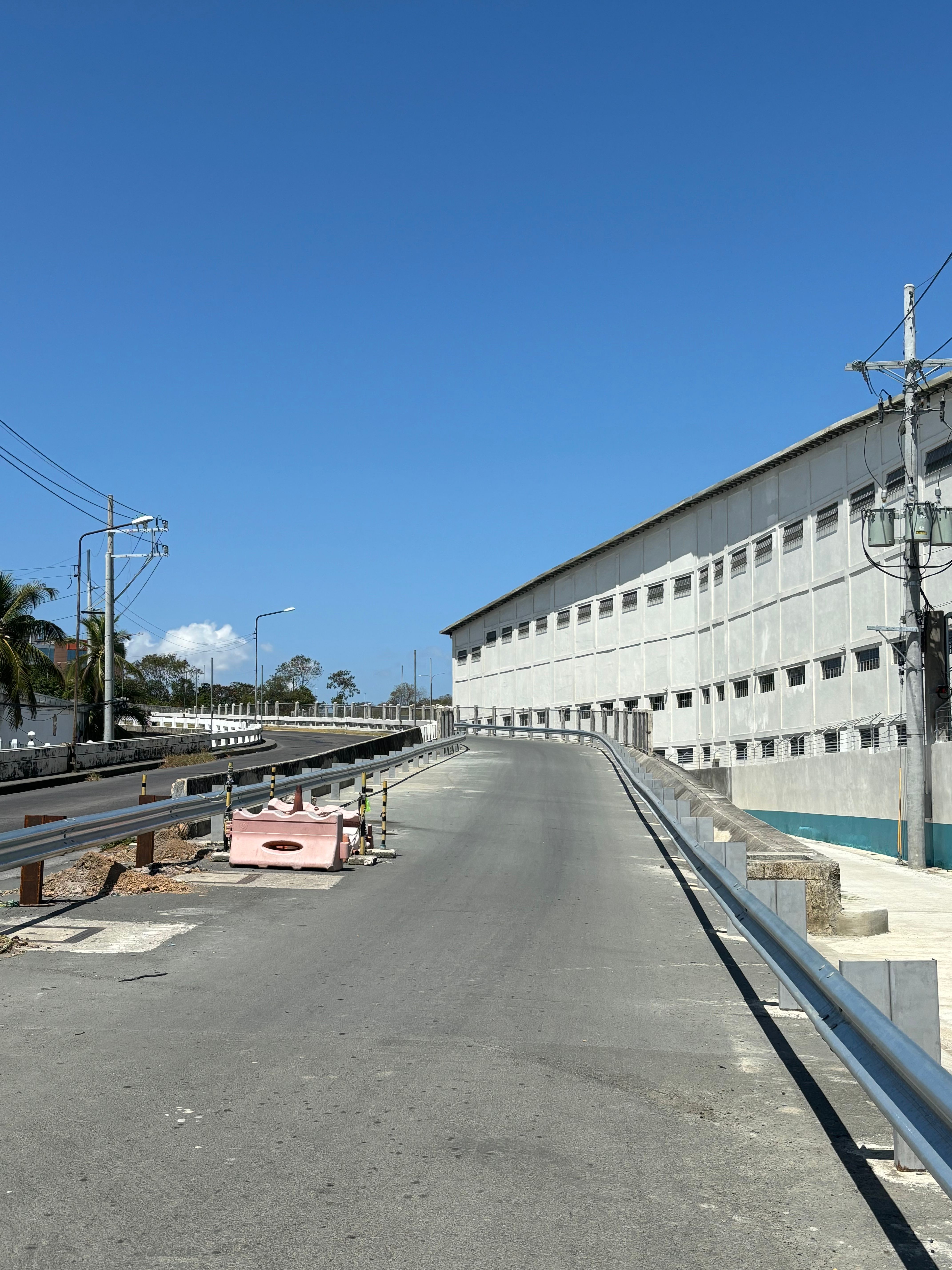 Work on toll plaza 1