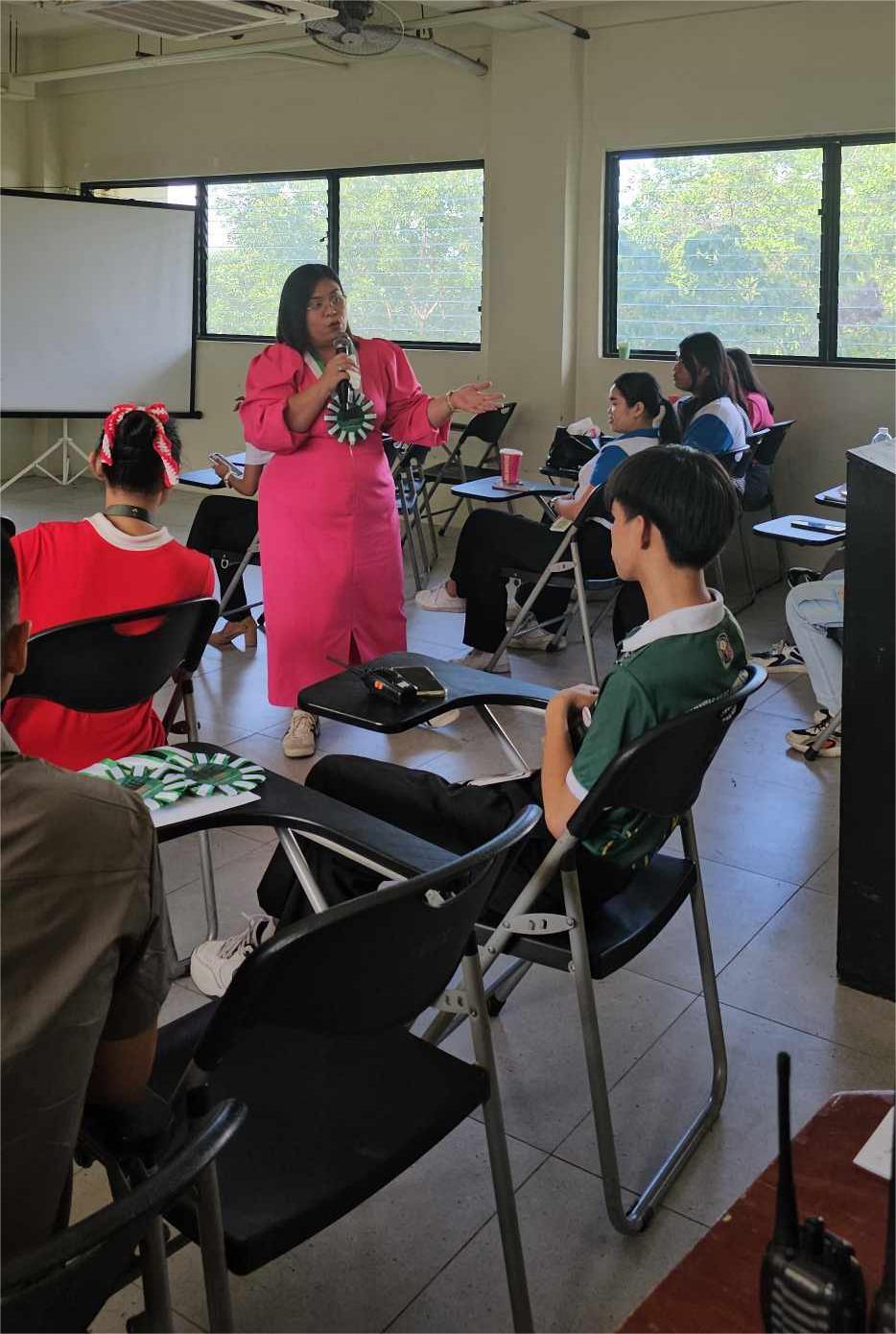 San Pedro Councilor Bernadeth Olivares, nakiisa sa forum sa PLMUN