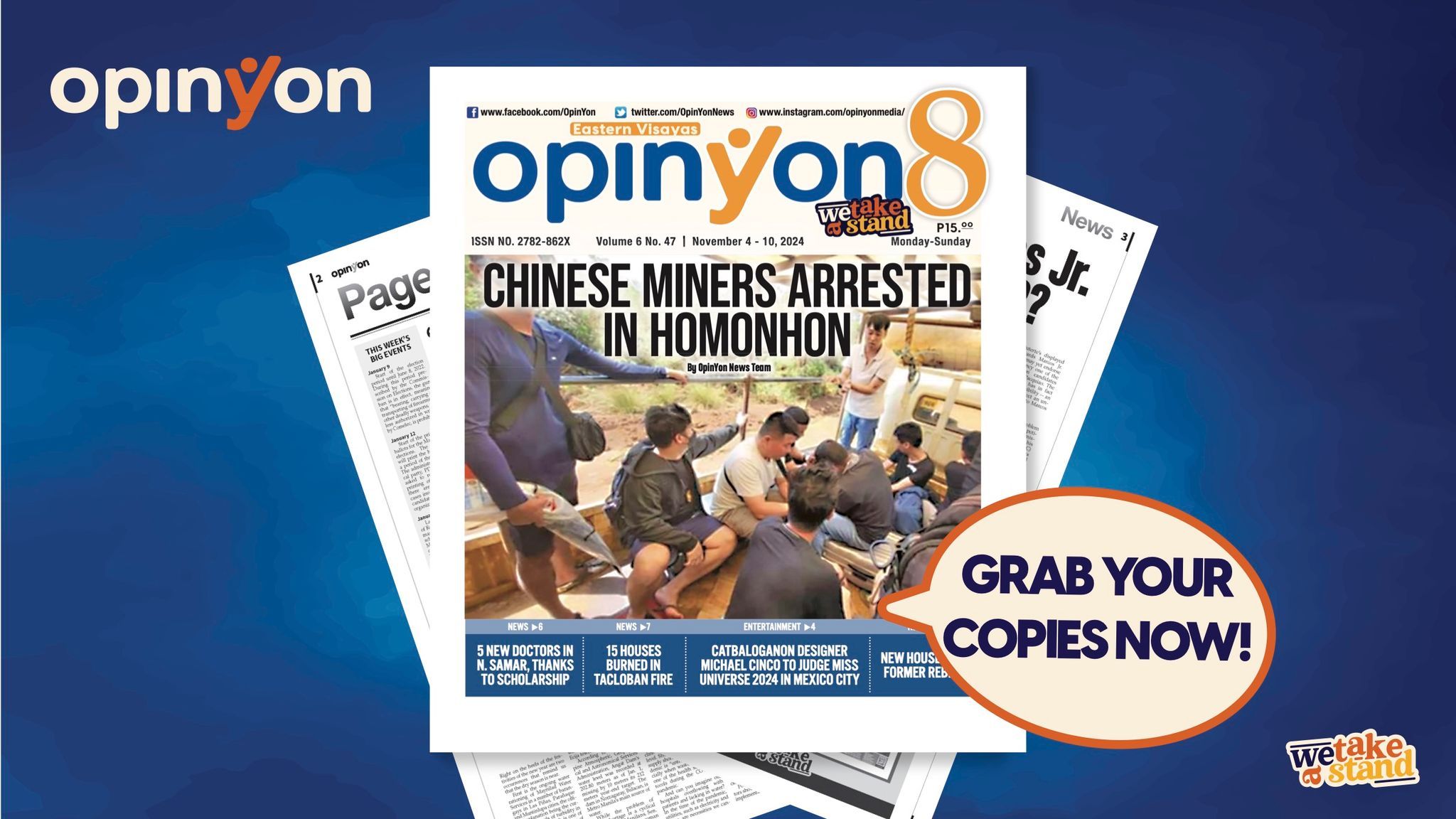 Chinese miners arrested in Homonhon