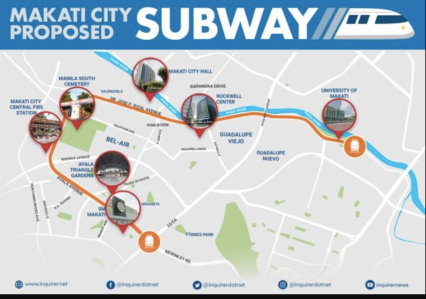 Makati City Proposed Subway