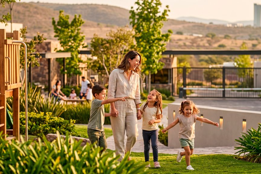 El lugar donde tus hijos crecen felices, libres y seguros. La elección que toda mamá visionaria hará en Querétaro.