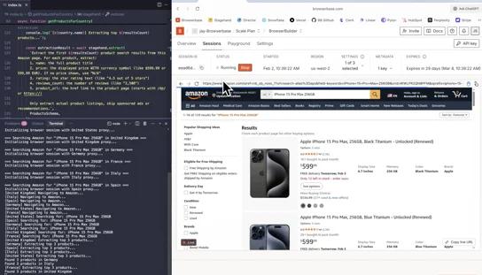 Compare Amazon prices across countries