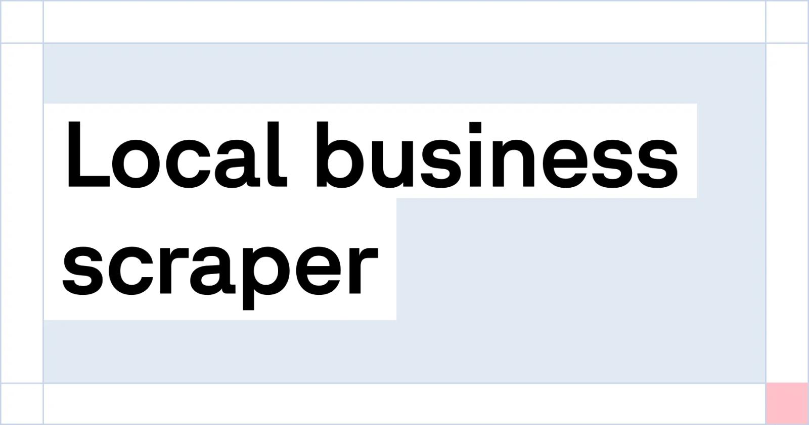 Extract business listings, contact info, and reviews from local directories.