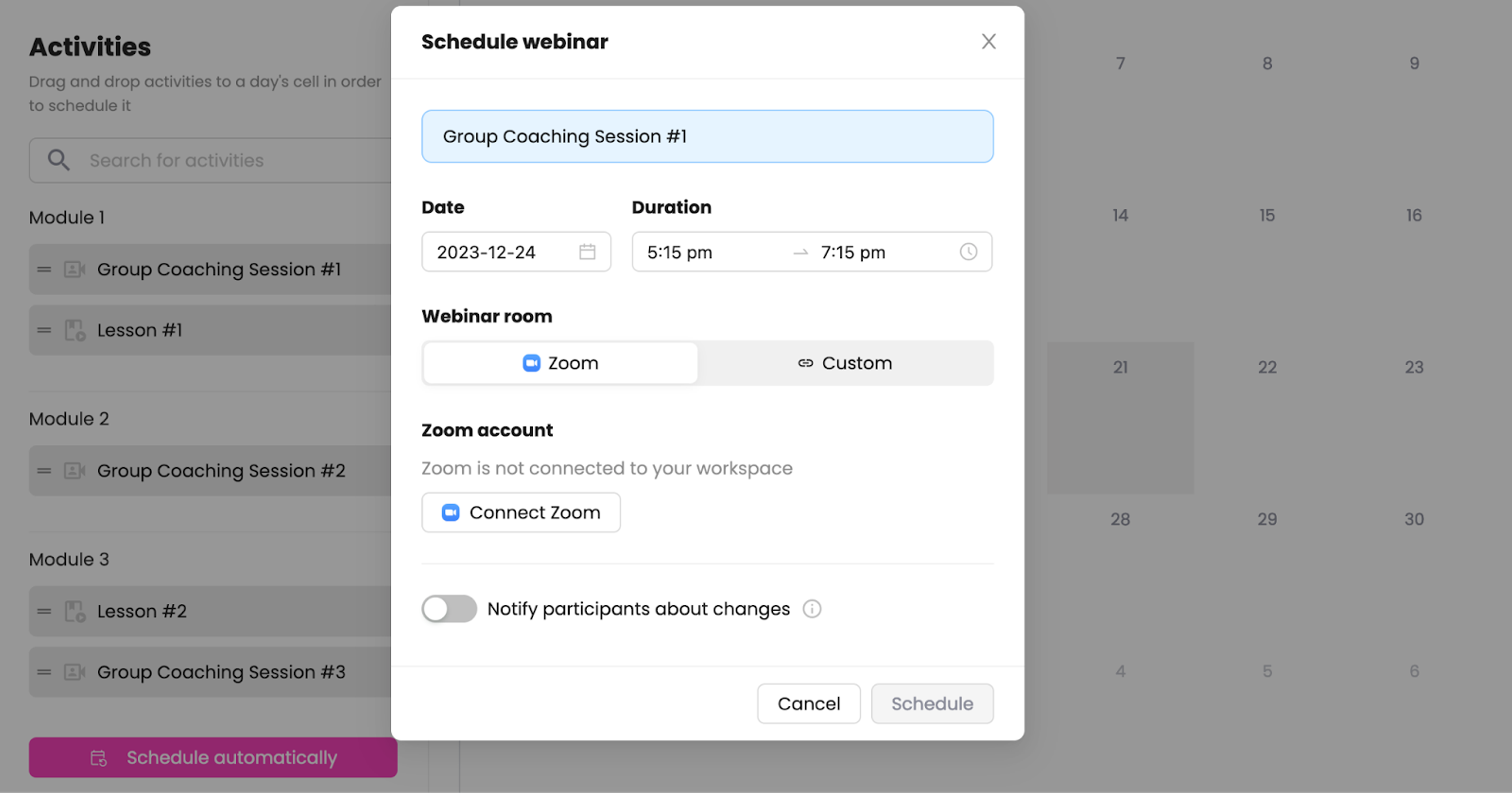 Set Up a Zoom account EducateMe
