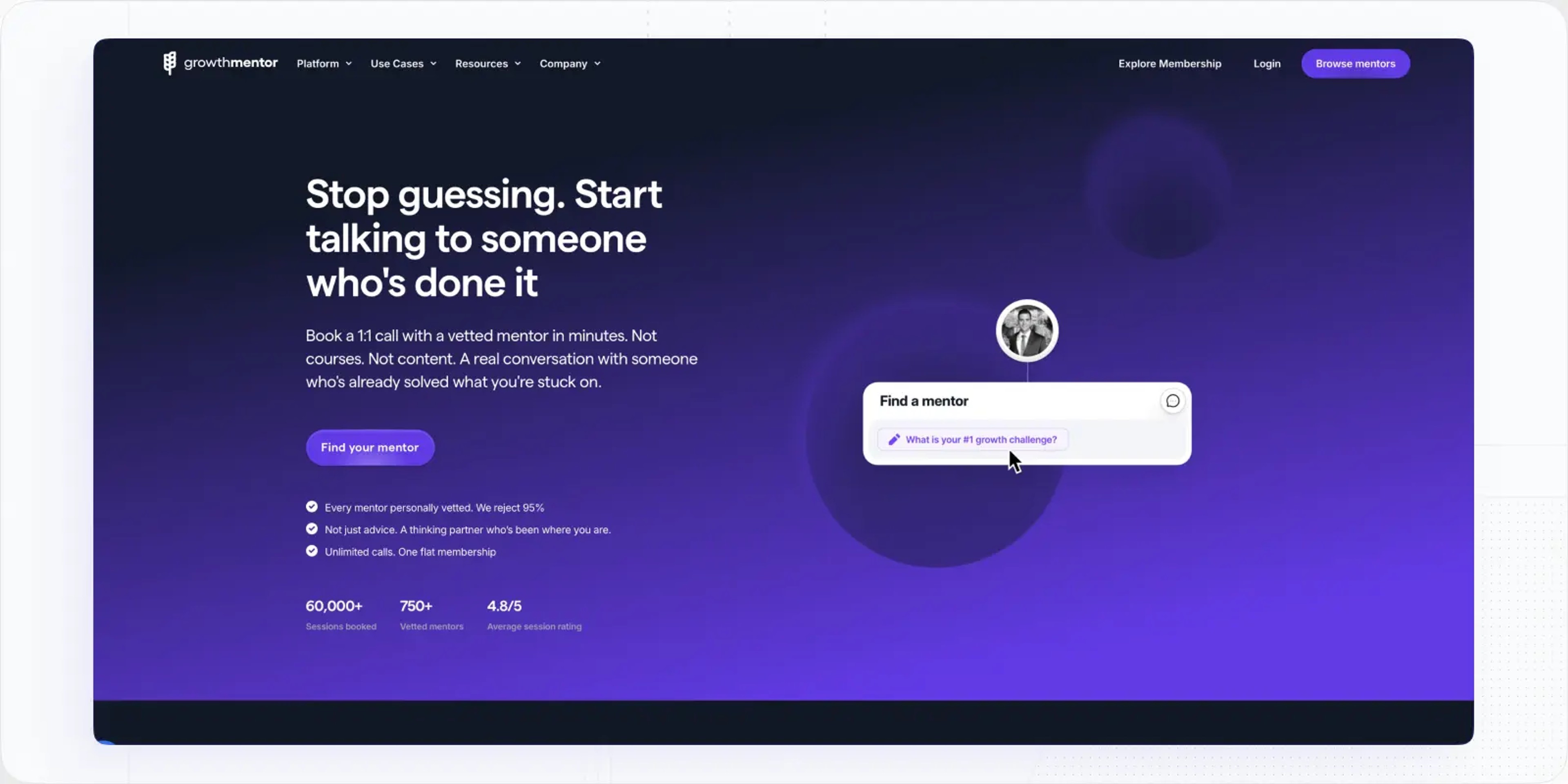 GrowthMentor — Social Learning Platforms