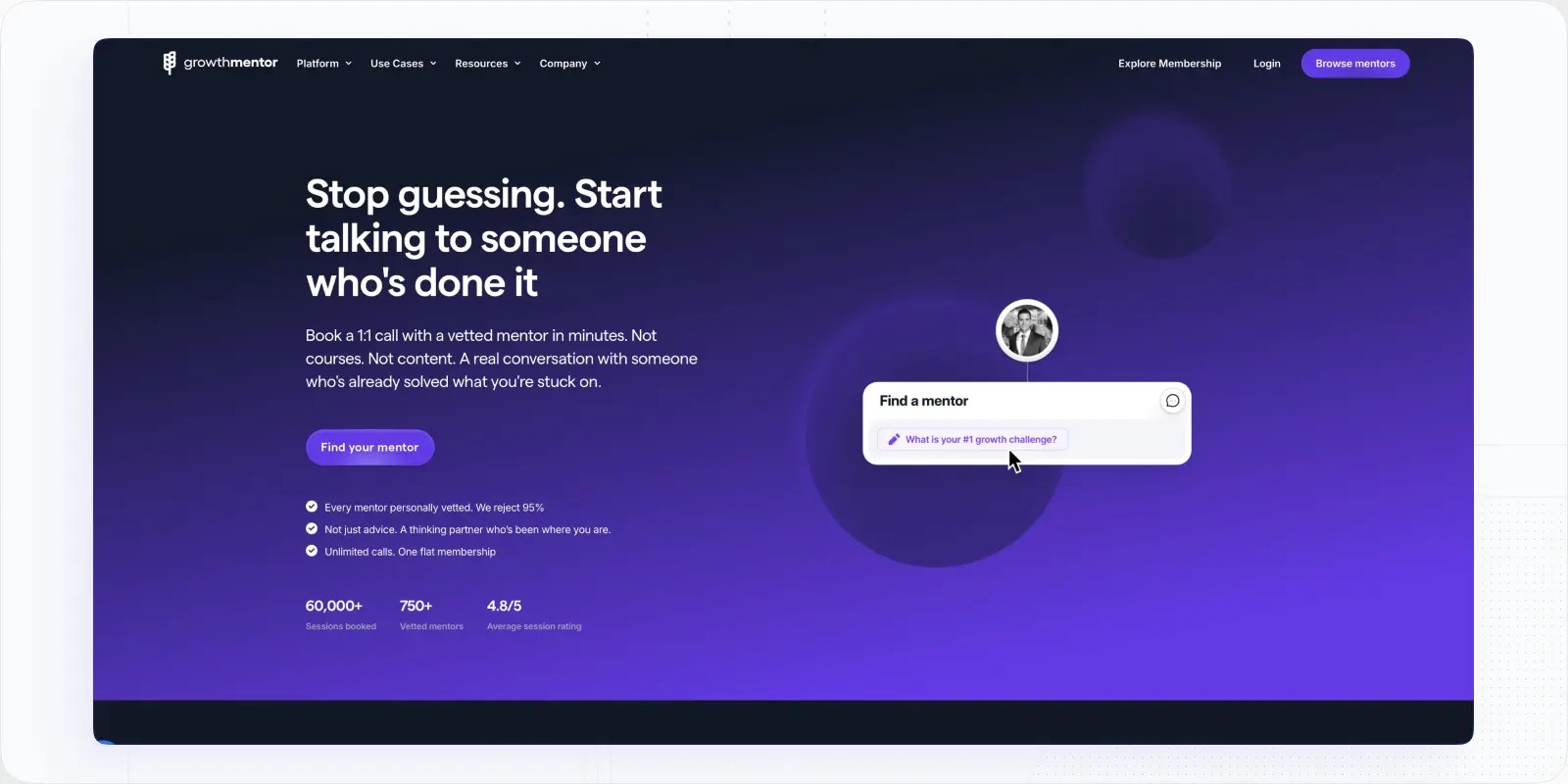 GrowthMentor — Social Learning Platforms