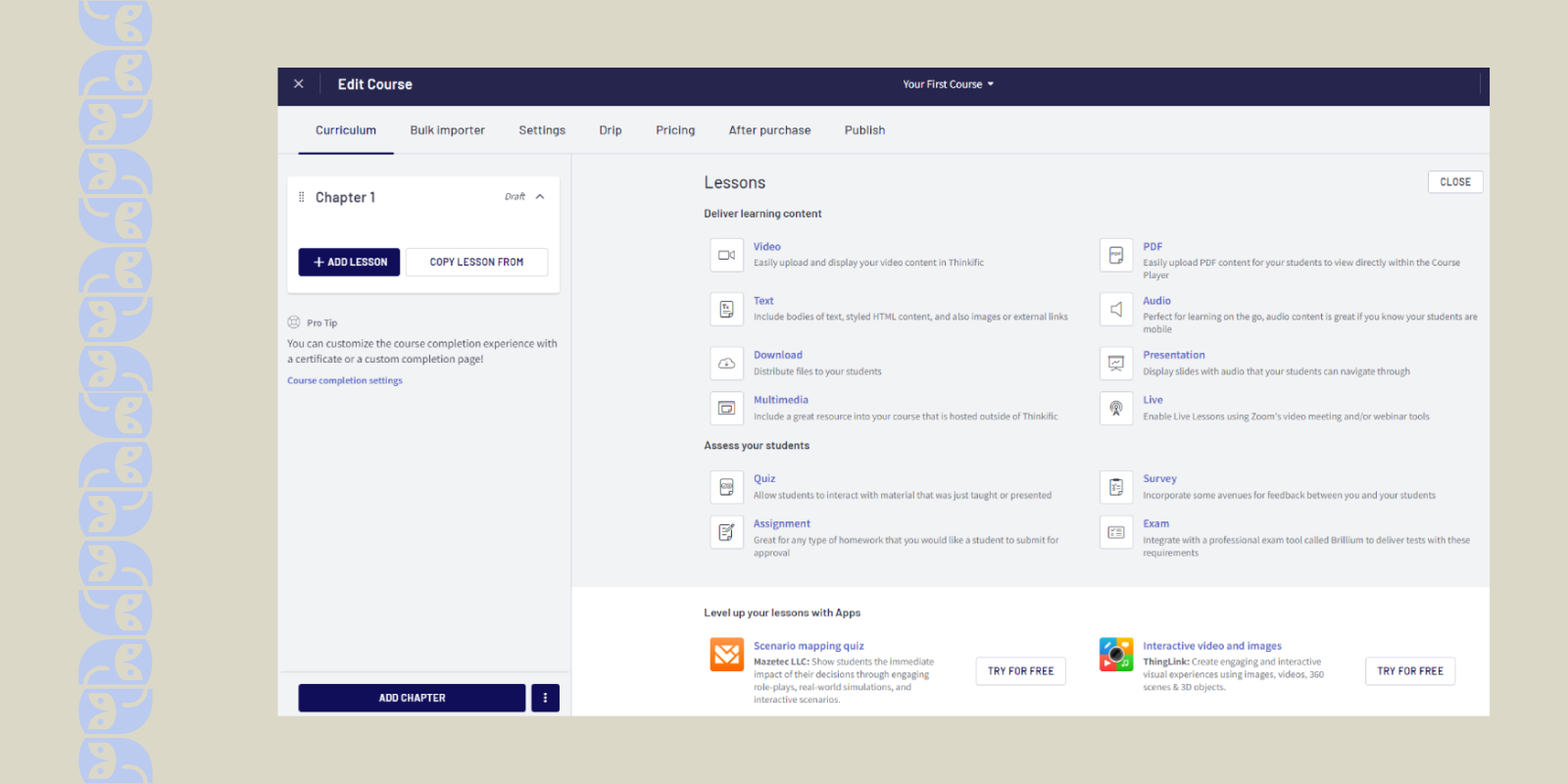 Bootcamp Platforms: Thinkific: Comprehensive tool with multiple content creation and marketing features