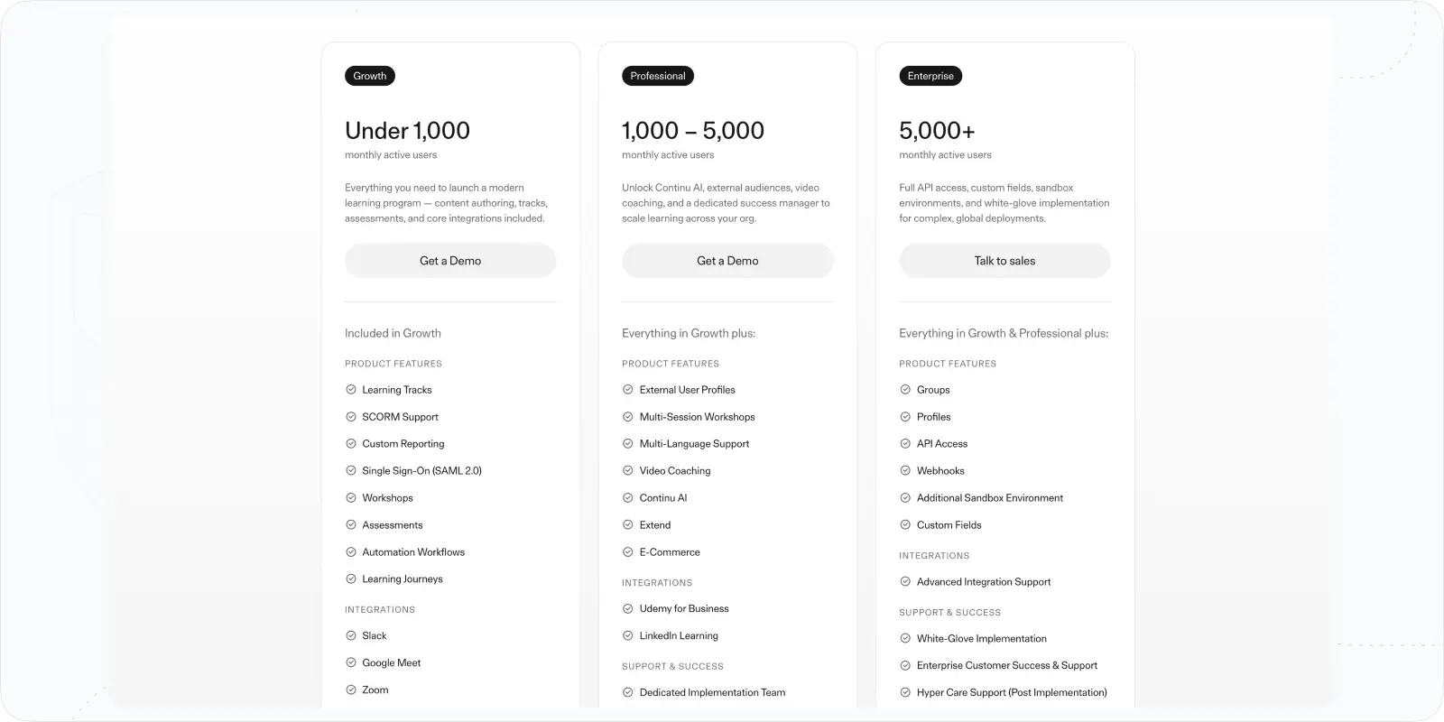 Continu Pricing
