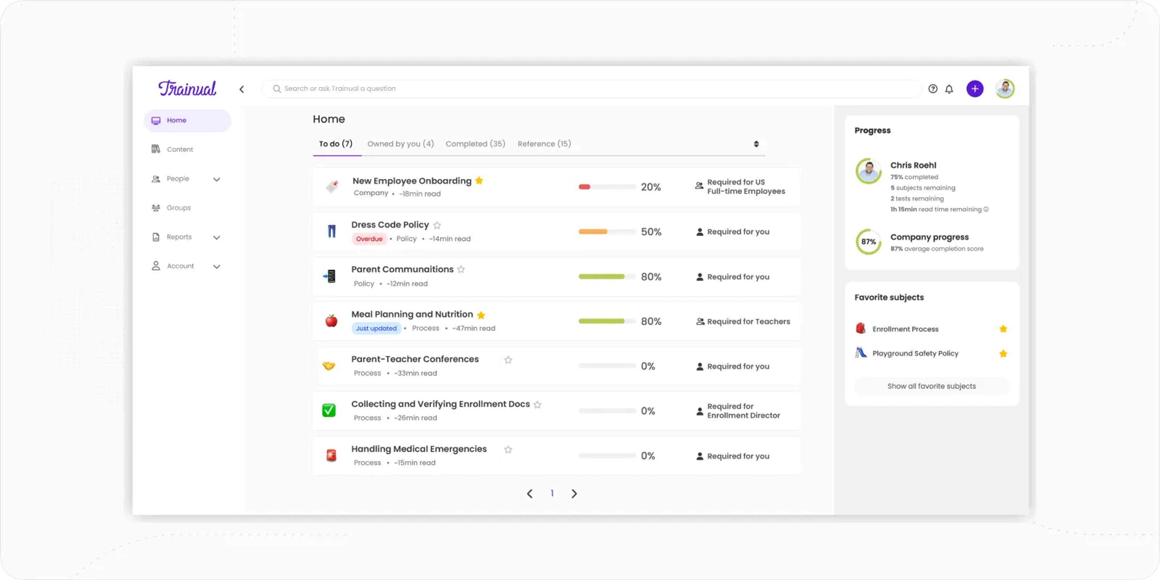 Operations suits — EducateMe vs Trainual