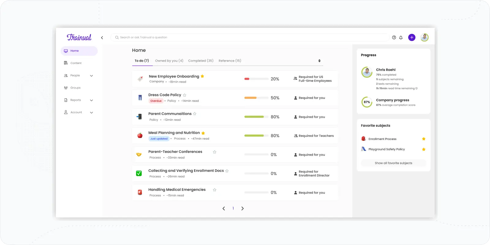 Operations suits — EducateMe vs Trainual