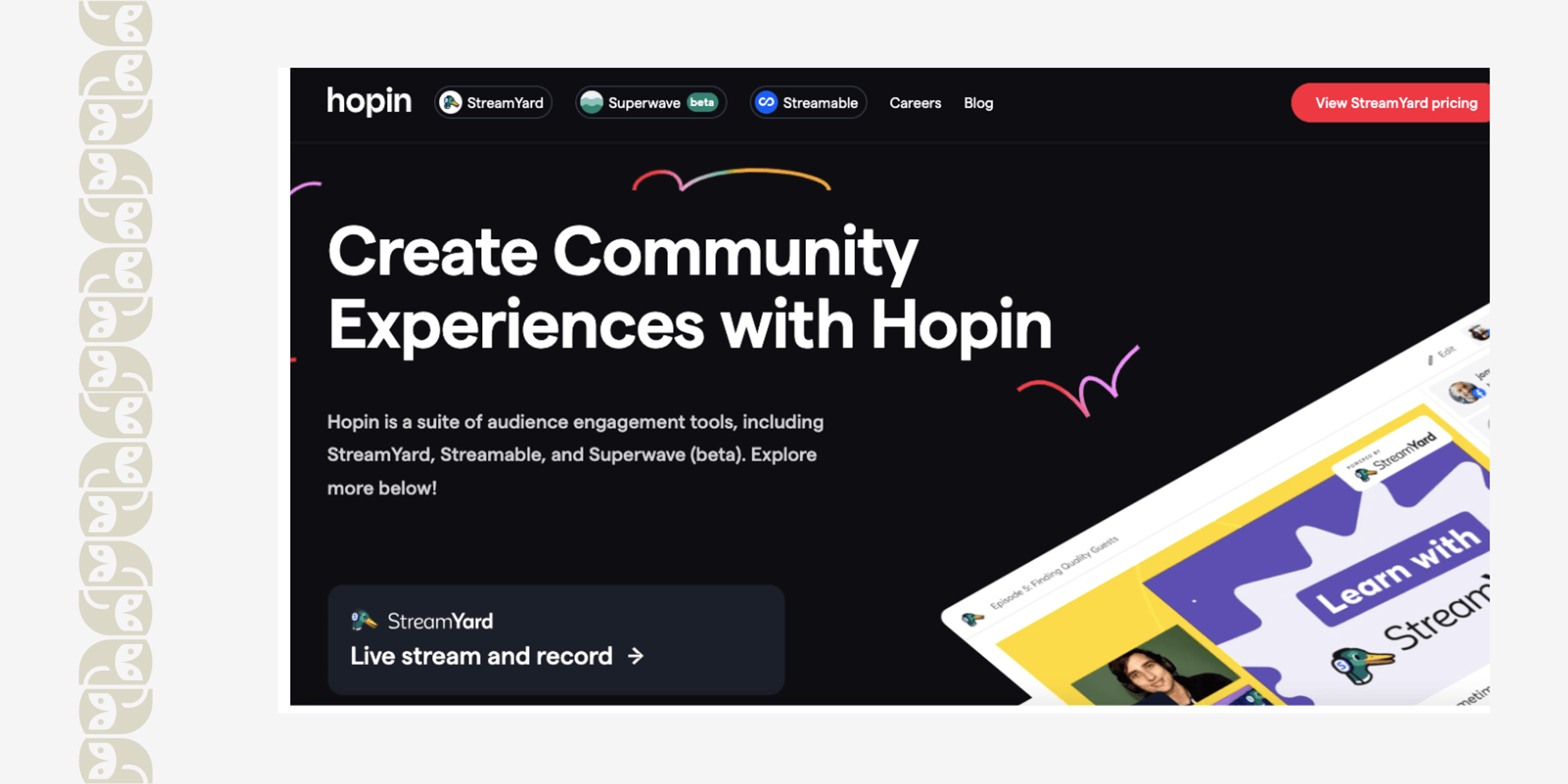 Hopin: A suite of collaboarative tools