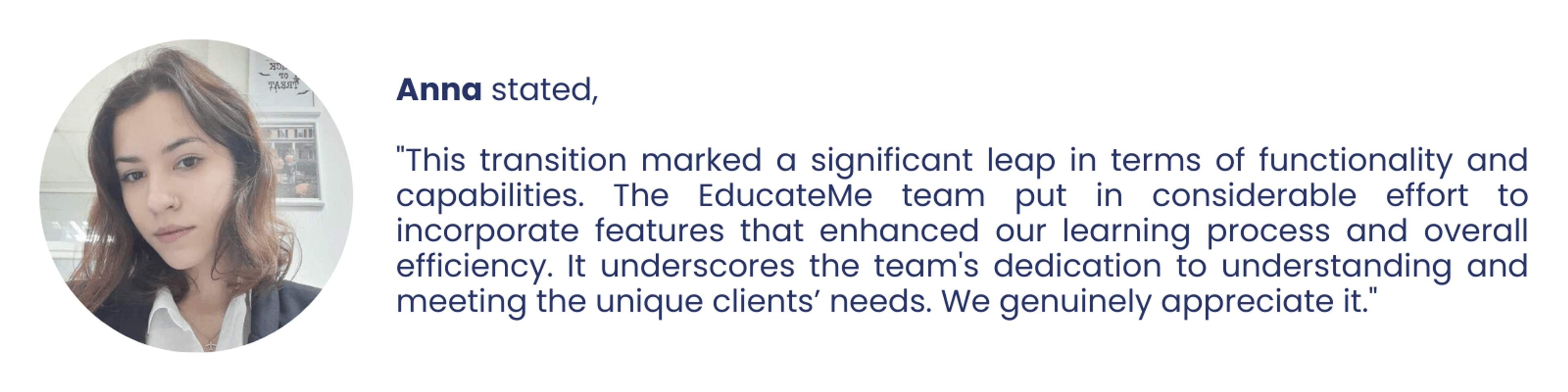 Projector team review on EducateMe LMS