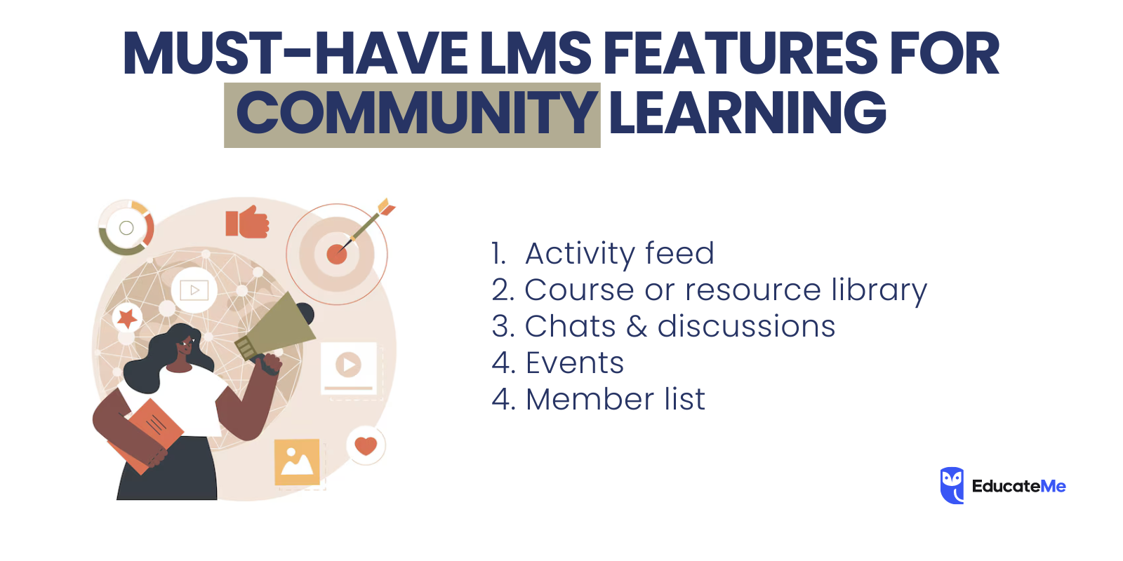 Must-Have LMS Features For Community-Based Learning