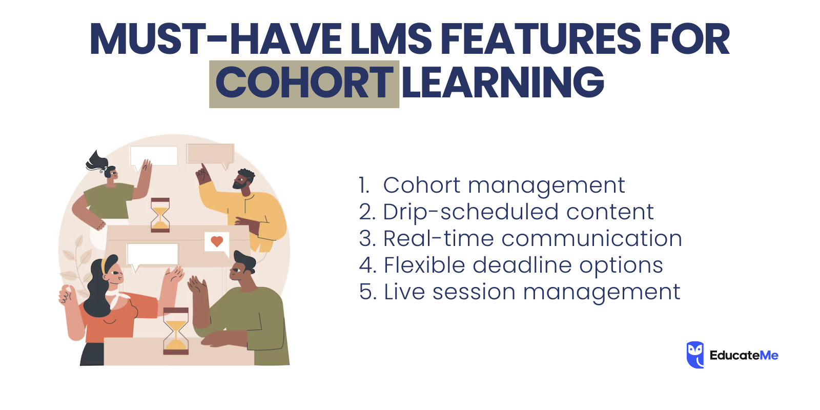 Must-Have LMS Features For Cohort-Based Learning