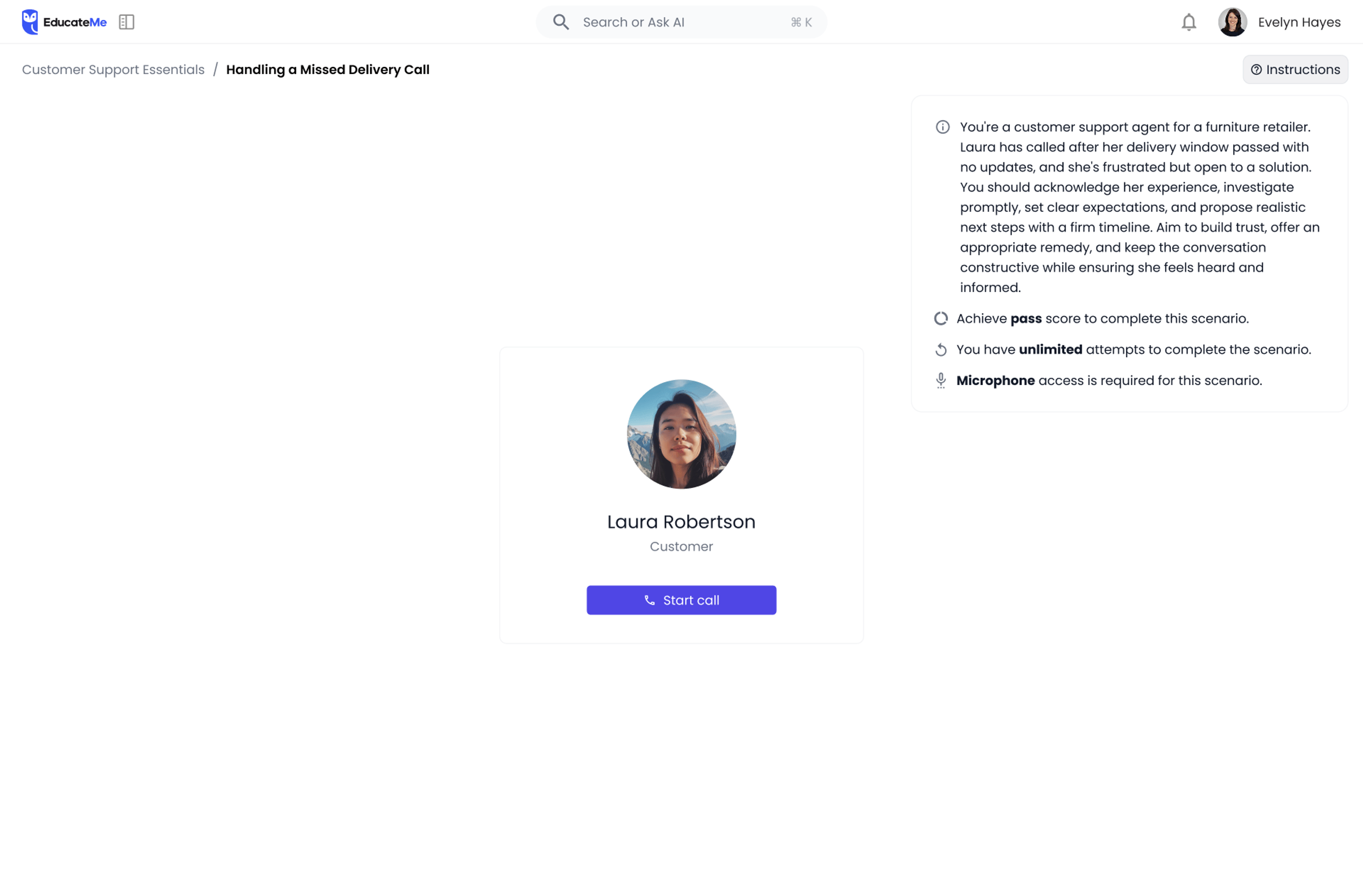 EducateMe AI Roleplay Coach