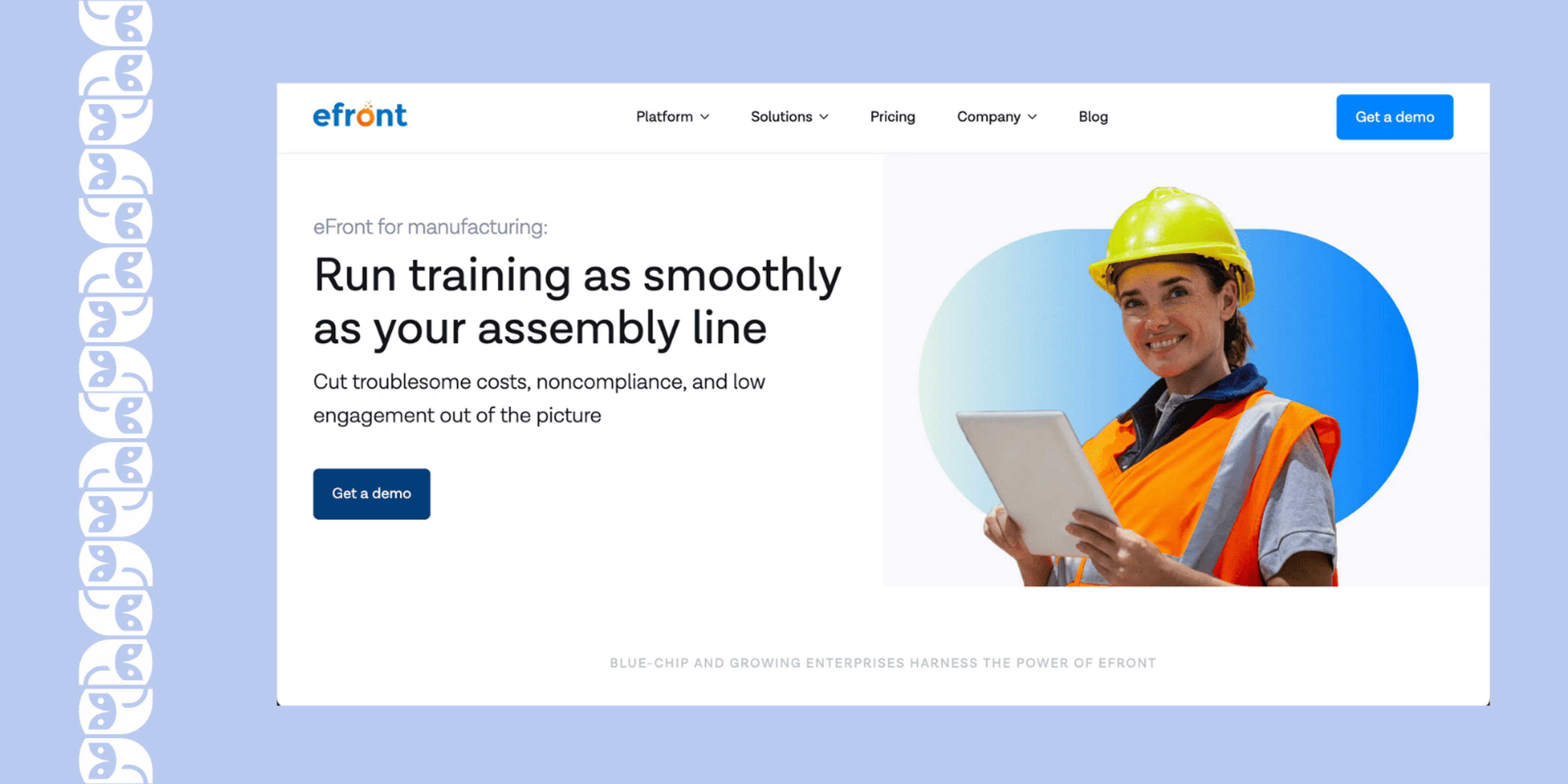 eFront open-source LMS for manufacturing