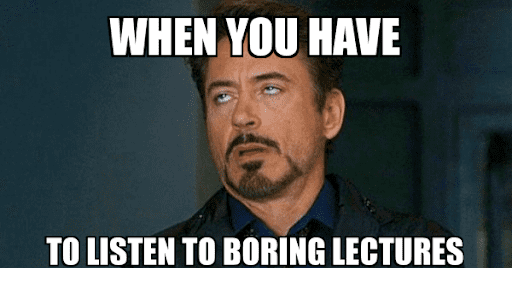 Boring Lectures Memes
