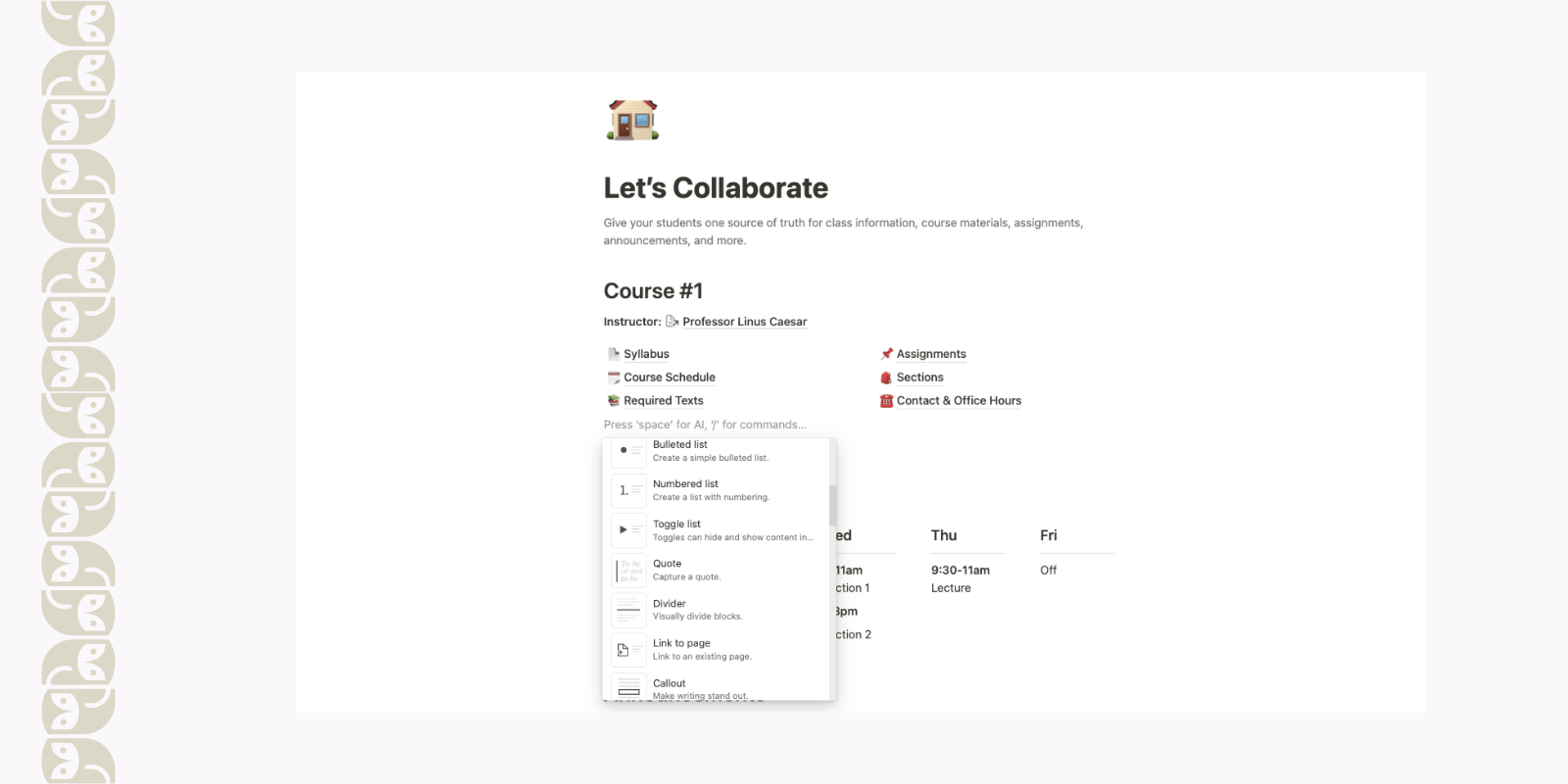 #4. Notion: Flexible tool to organize the learning environment