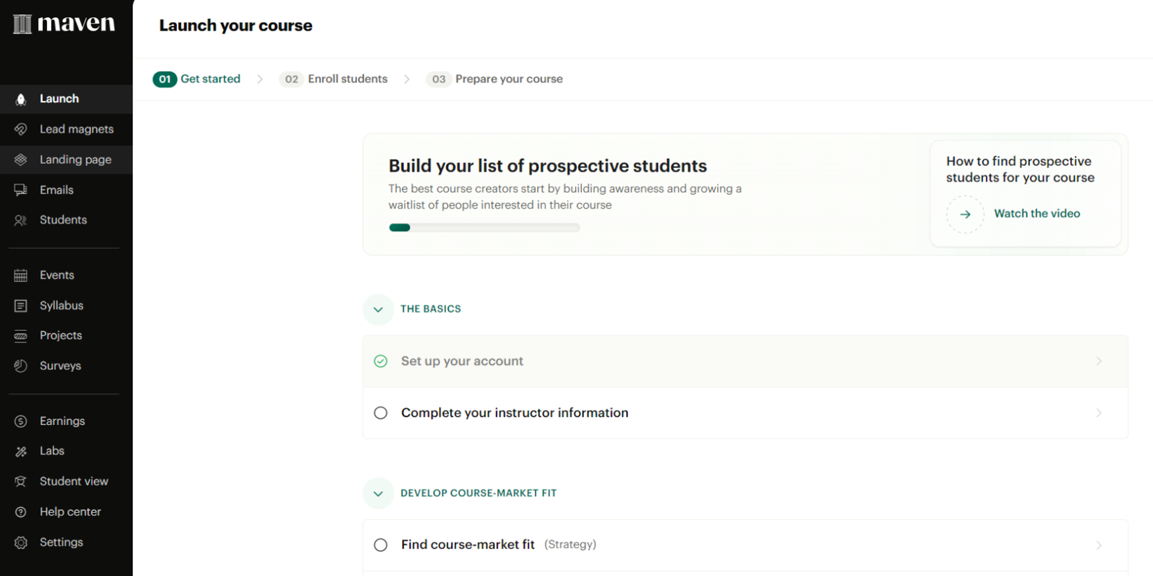 Maven: Excellent Eduflow Alternative for single creators