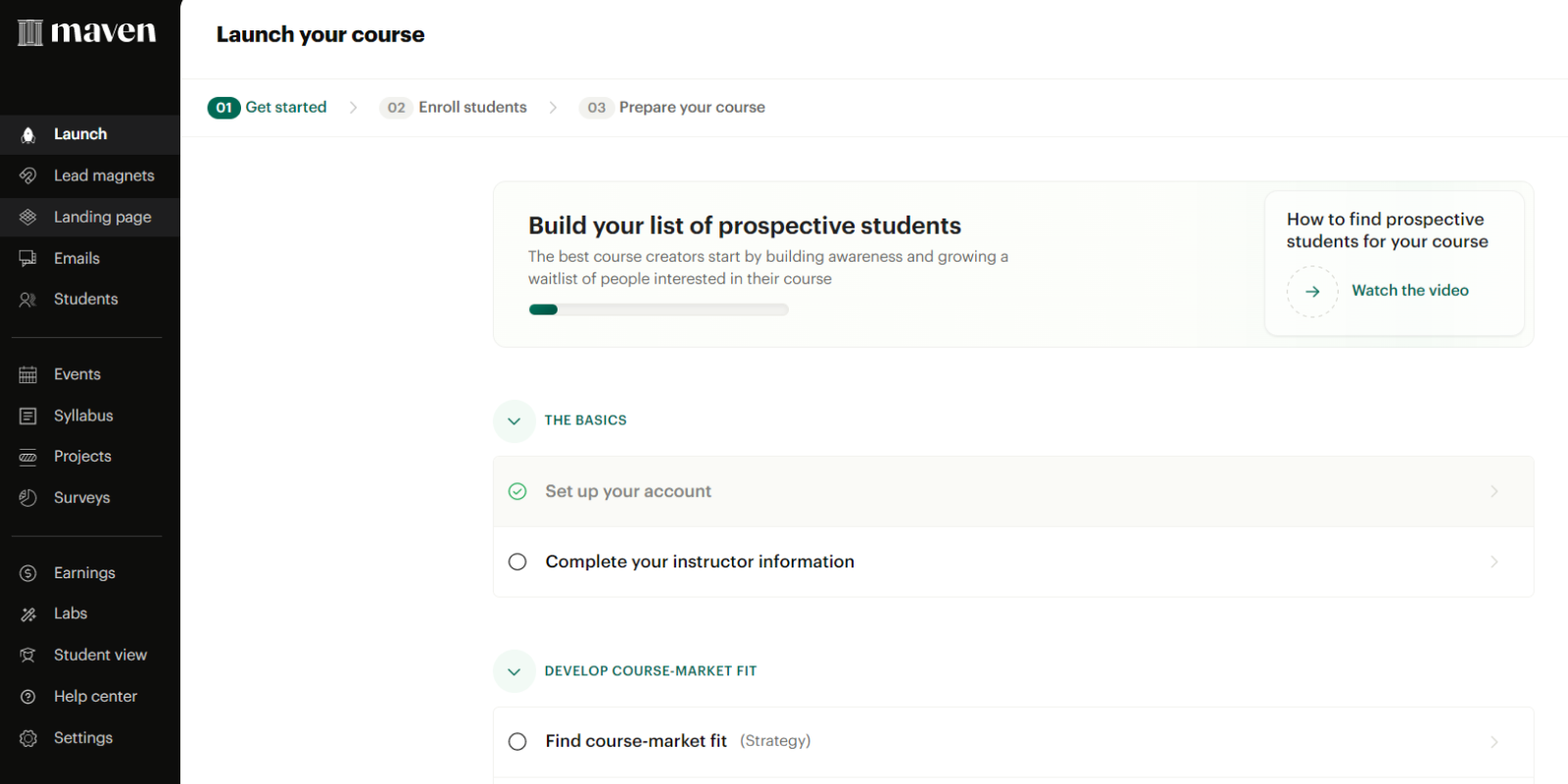 Maven: Excellent Eduflow Alternative for single creators