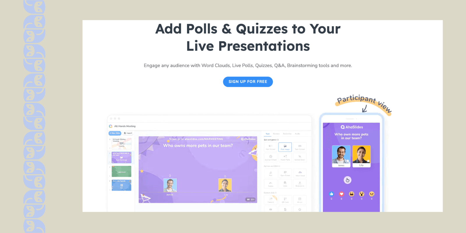 Alternatives to Google Classroom: Aha Slides