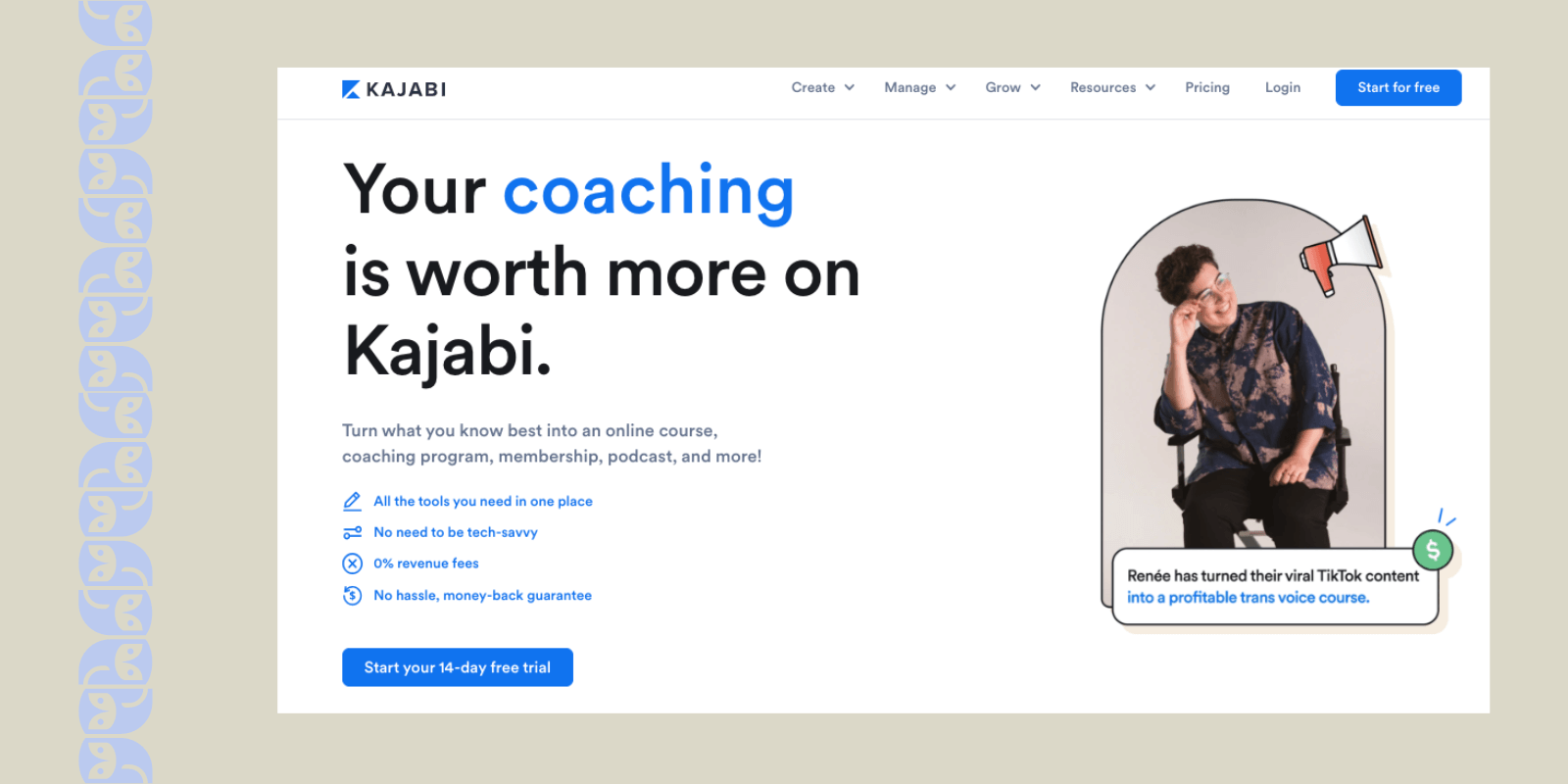 Platforms like Teachable: Kajabi