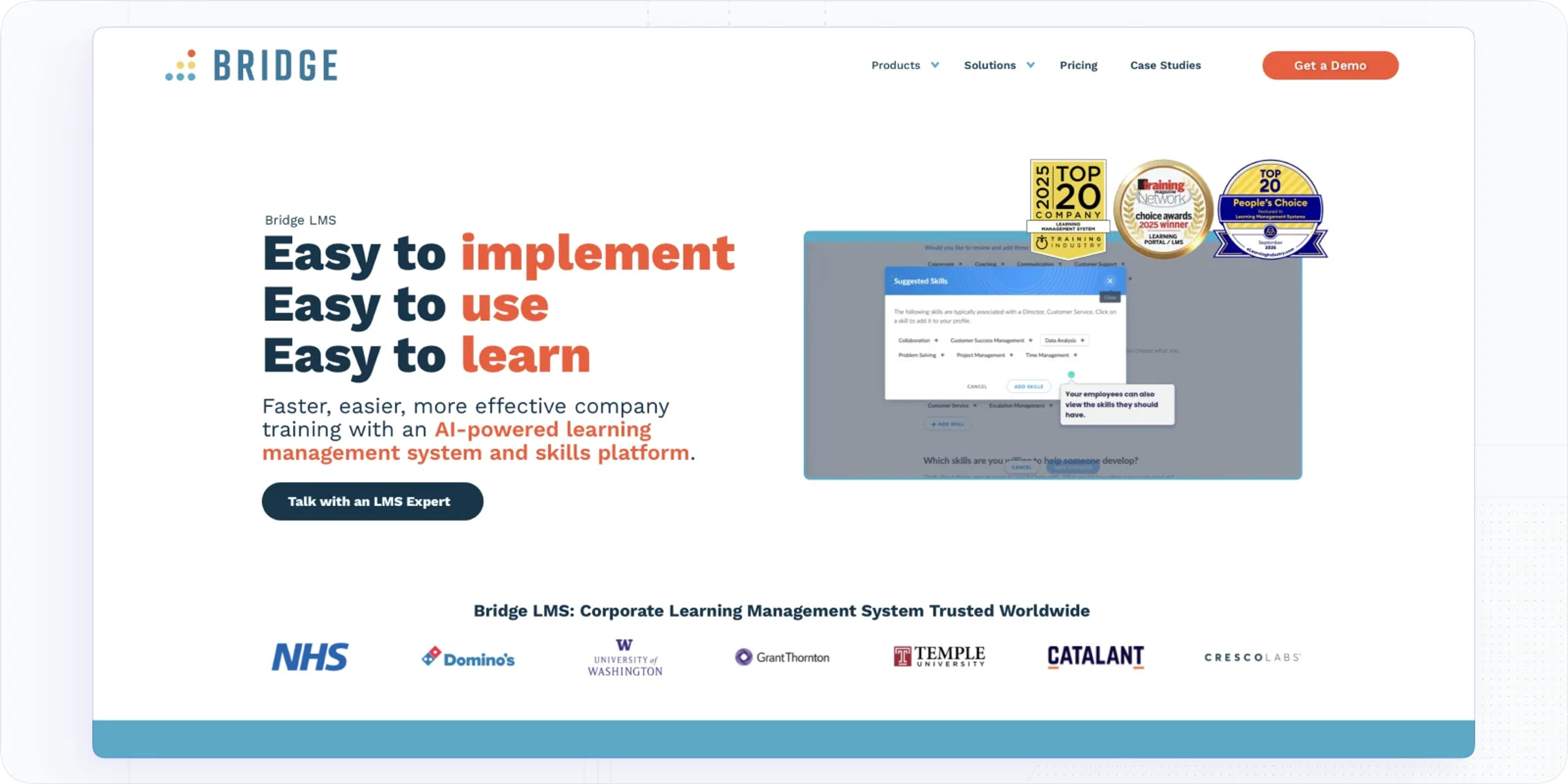 Bridge LMS: Corporate Learning Management Platform with Video Tools