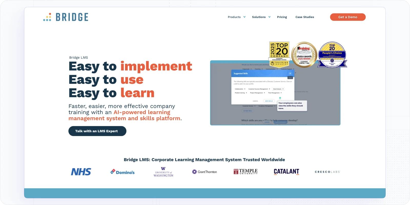 Bridge LMS: Corporate Learning Management Platform with Video Tools