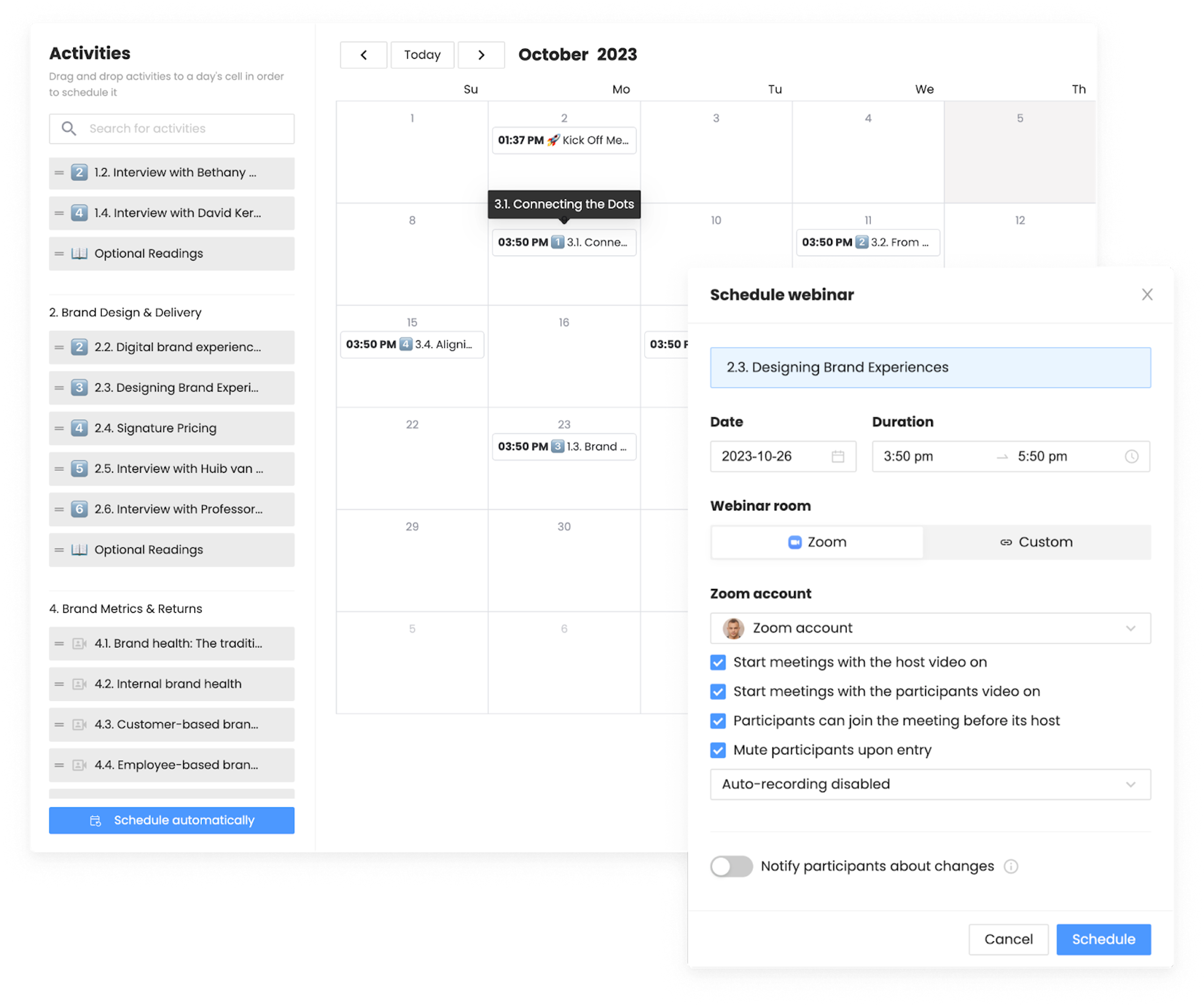 Schedule Training EducateMe