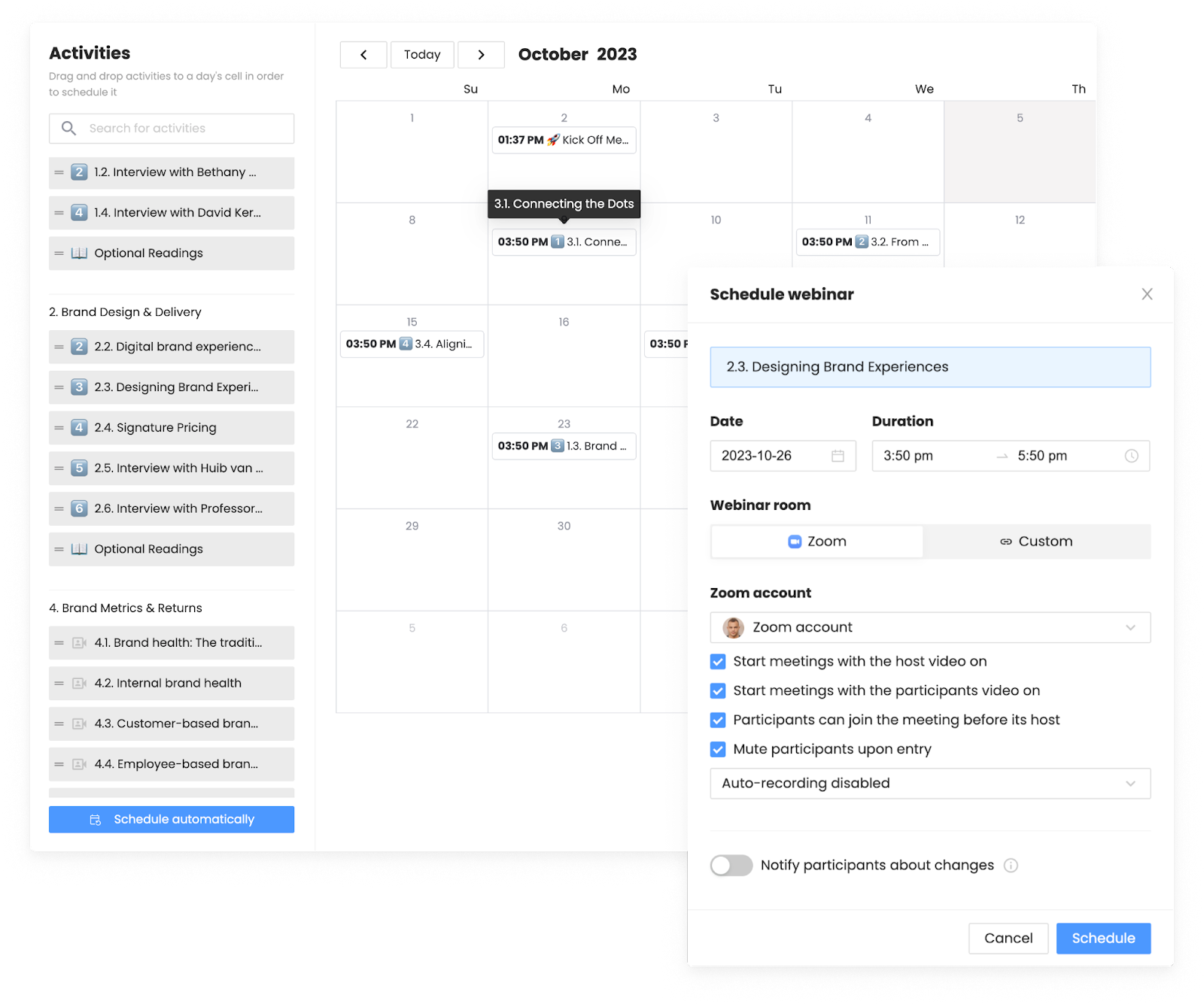 Schedule Training EducateMe