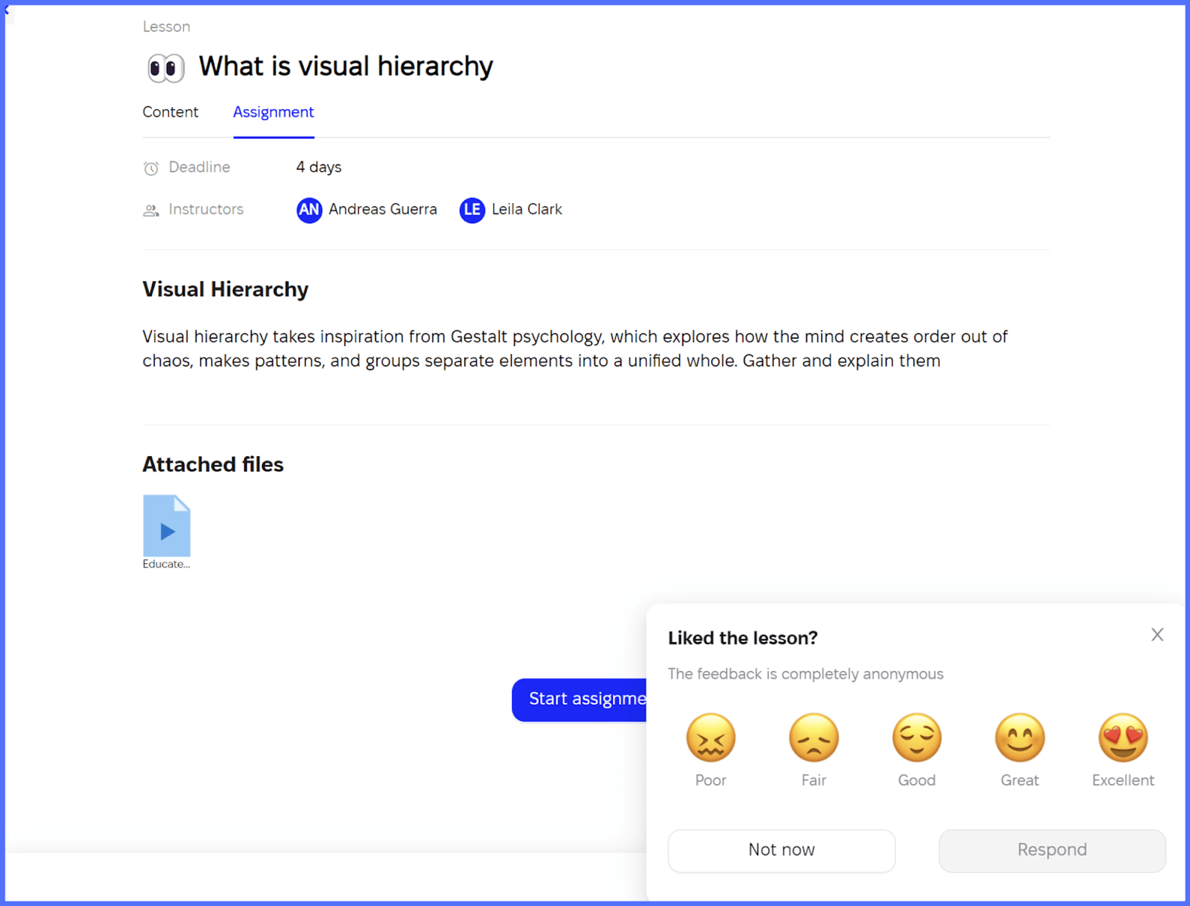 EducateMe Feedback