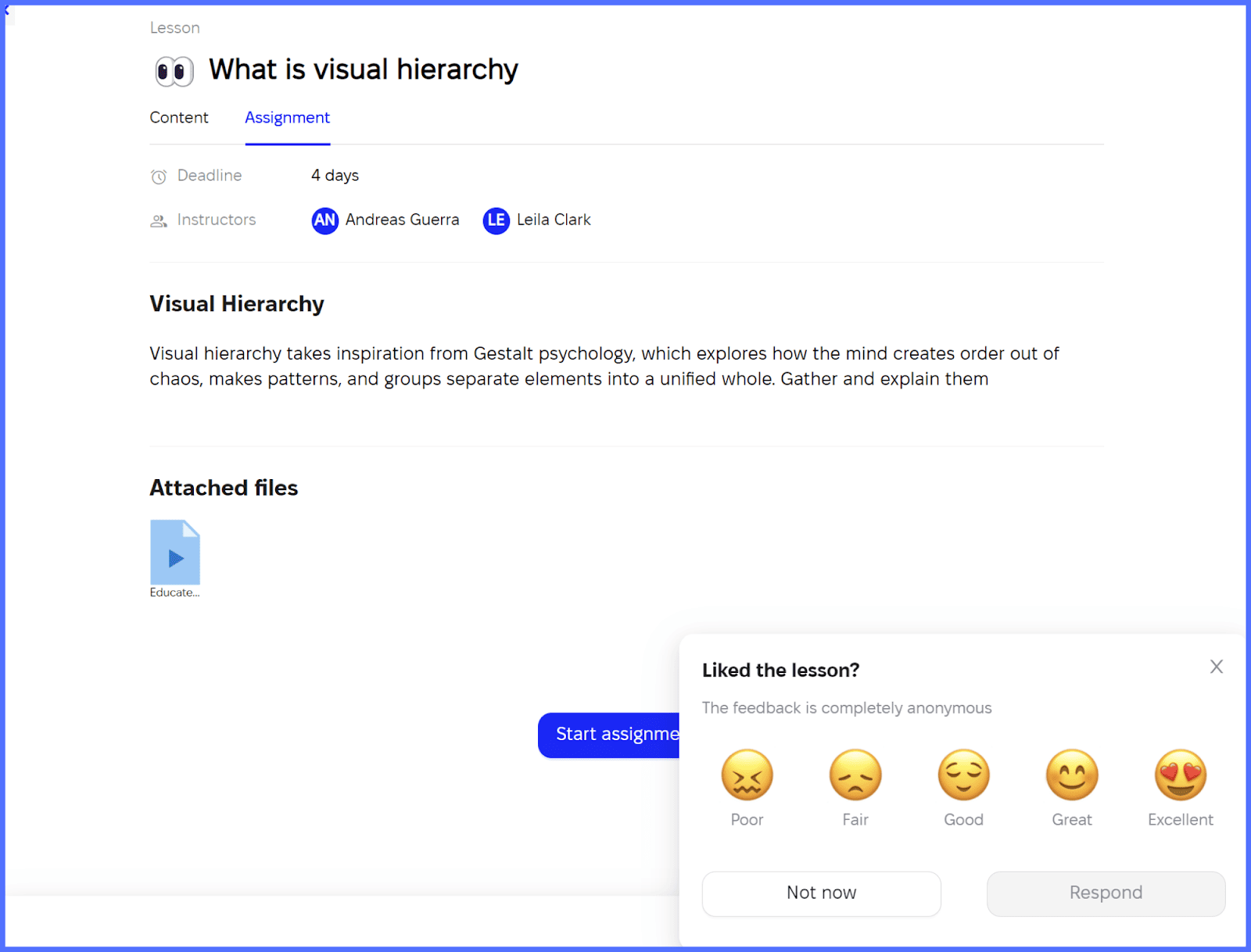 EducateMe Feedback