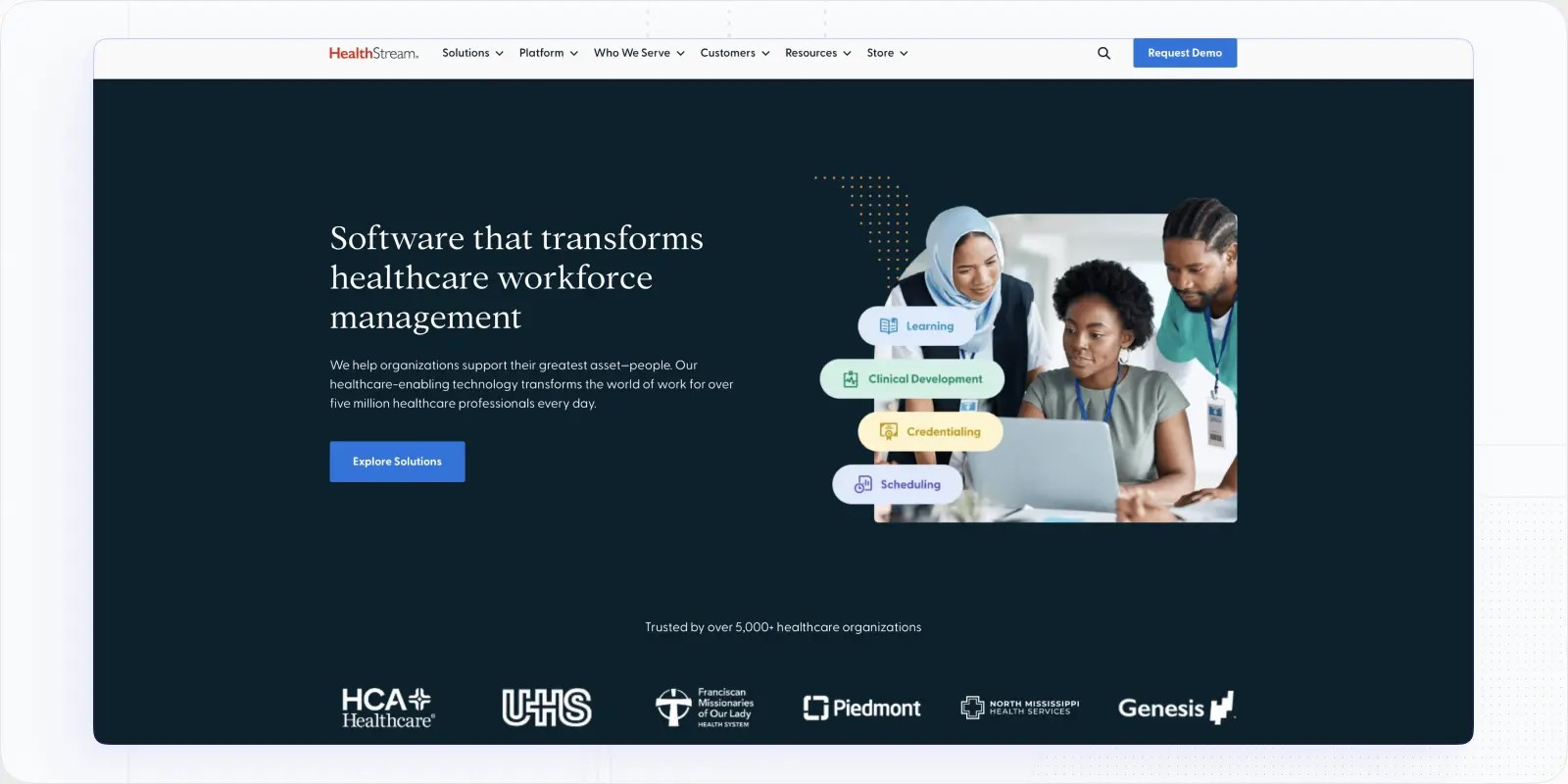 HealthSteam competitors