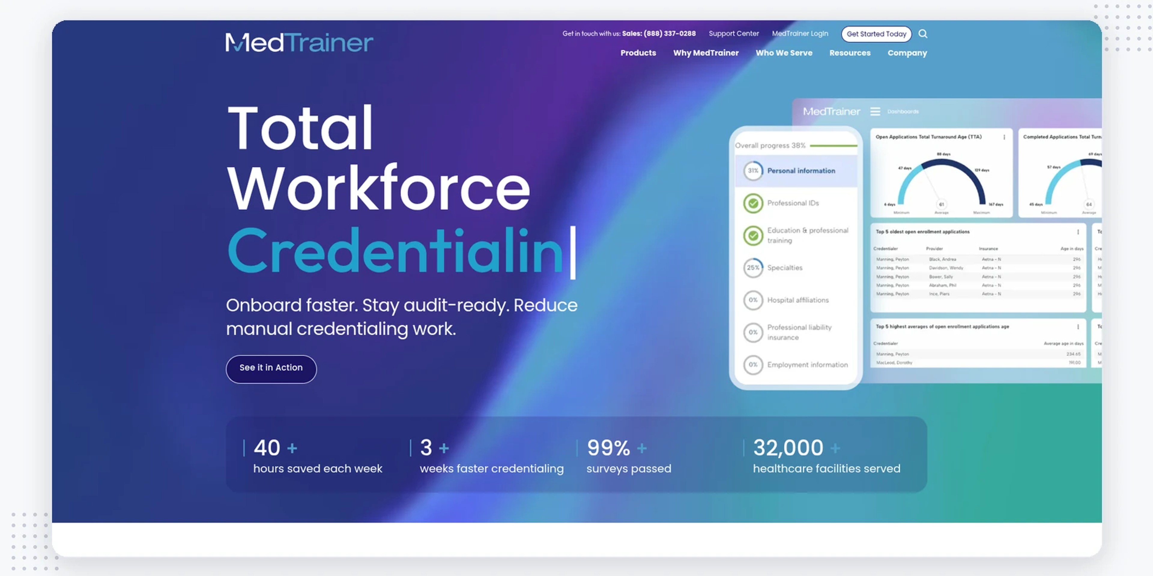 MedTrainer homepage
