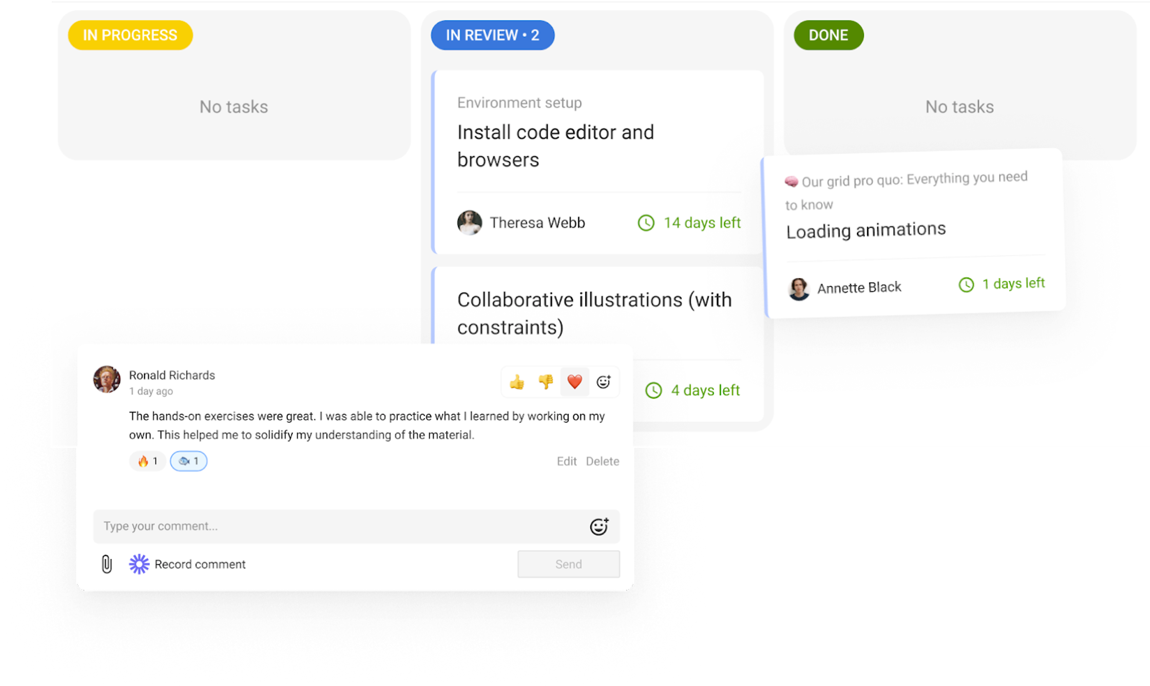 Kanban Assignment Tracking Dashboard EducateMe