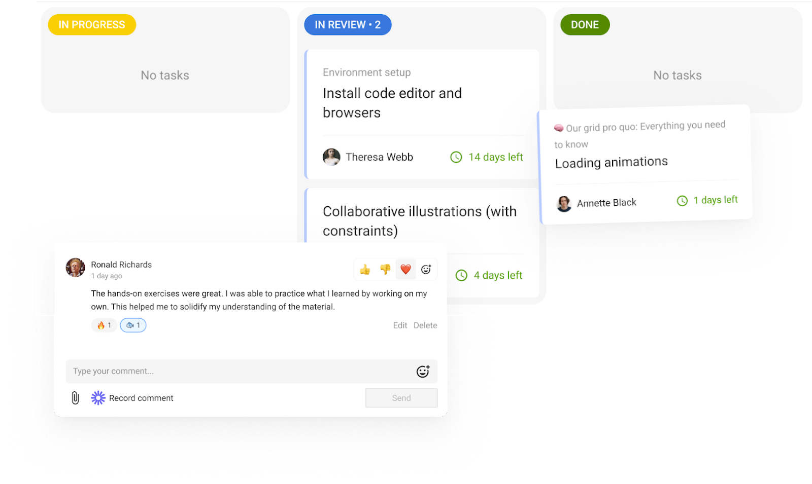 Kanban Assignment Tracking Dashboard EducateMe