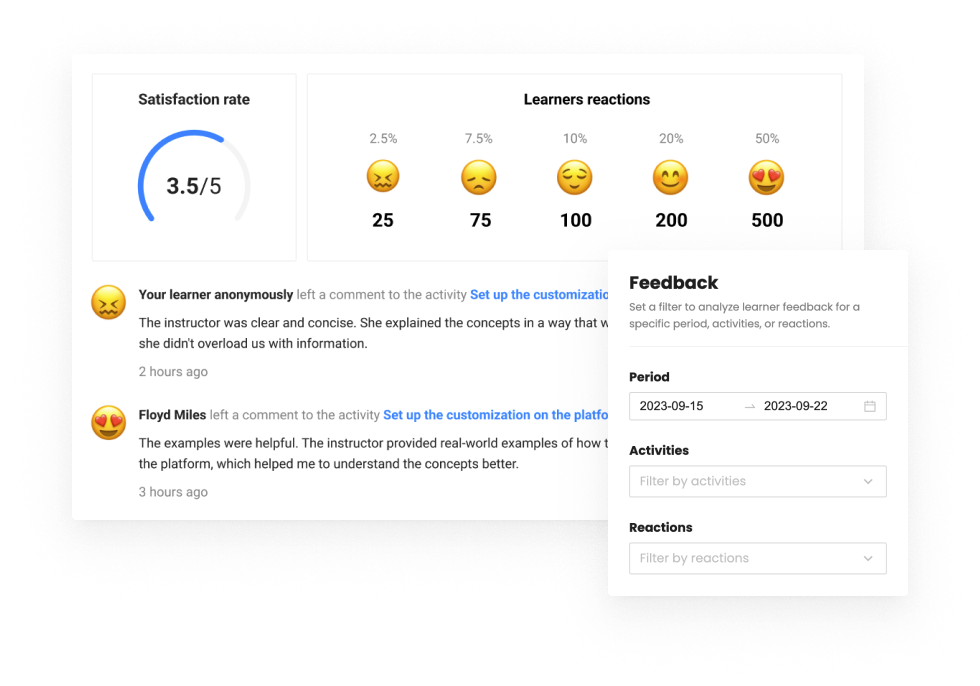 Analytics Tools EducateMe LMS