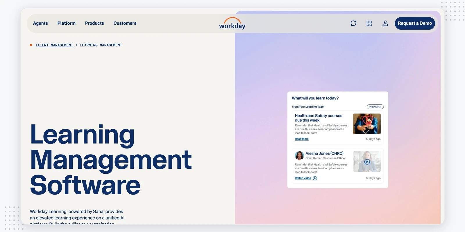 Workday Learning, powered by Sana