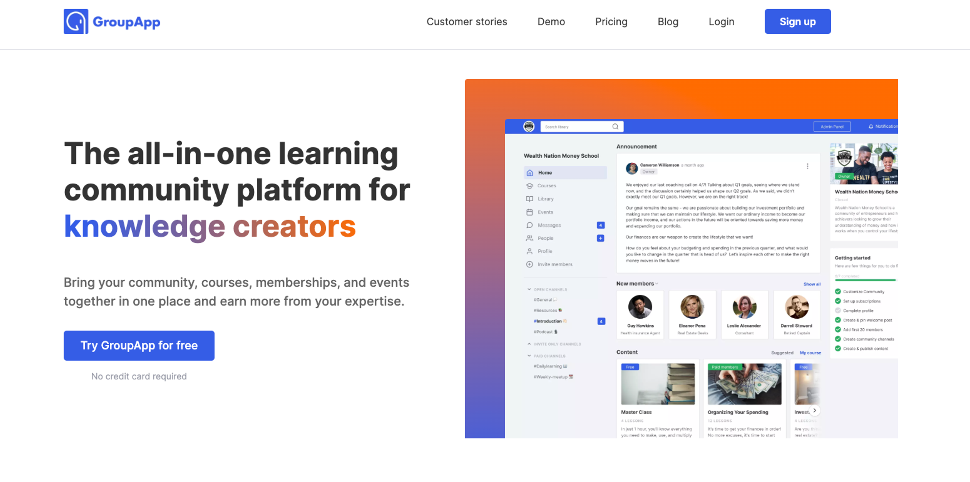 #6. GroupApp — Maven Alternatives to Build Your Cohort Academy
