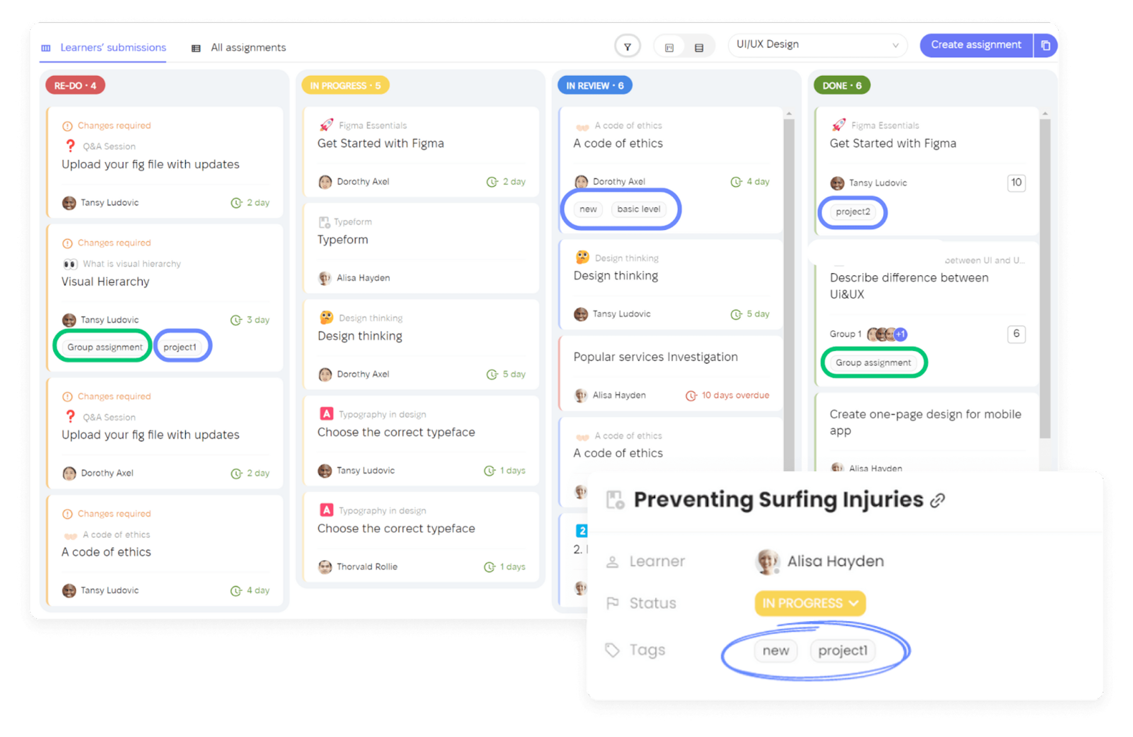 Tagging and Sorting EducateMe